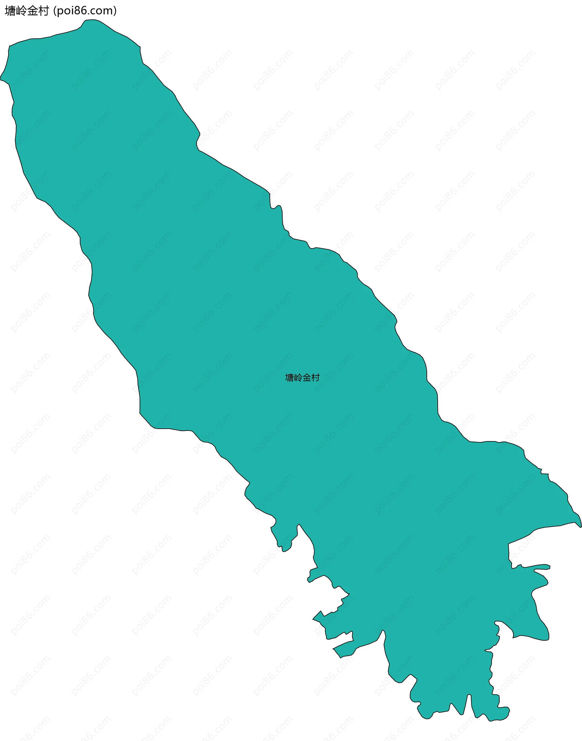 塘岭金村边界地图