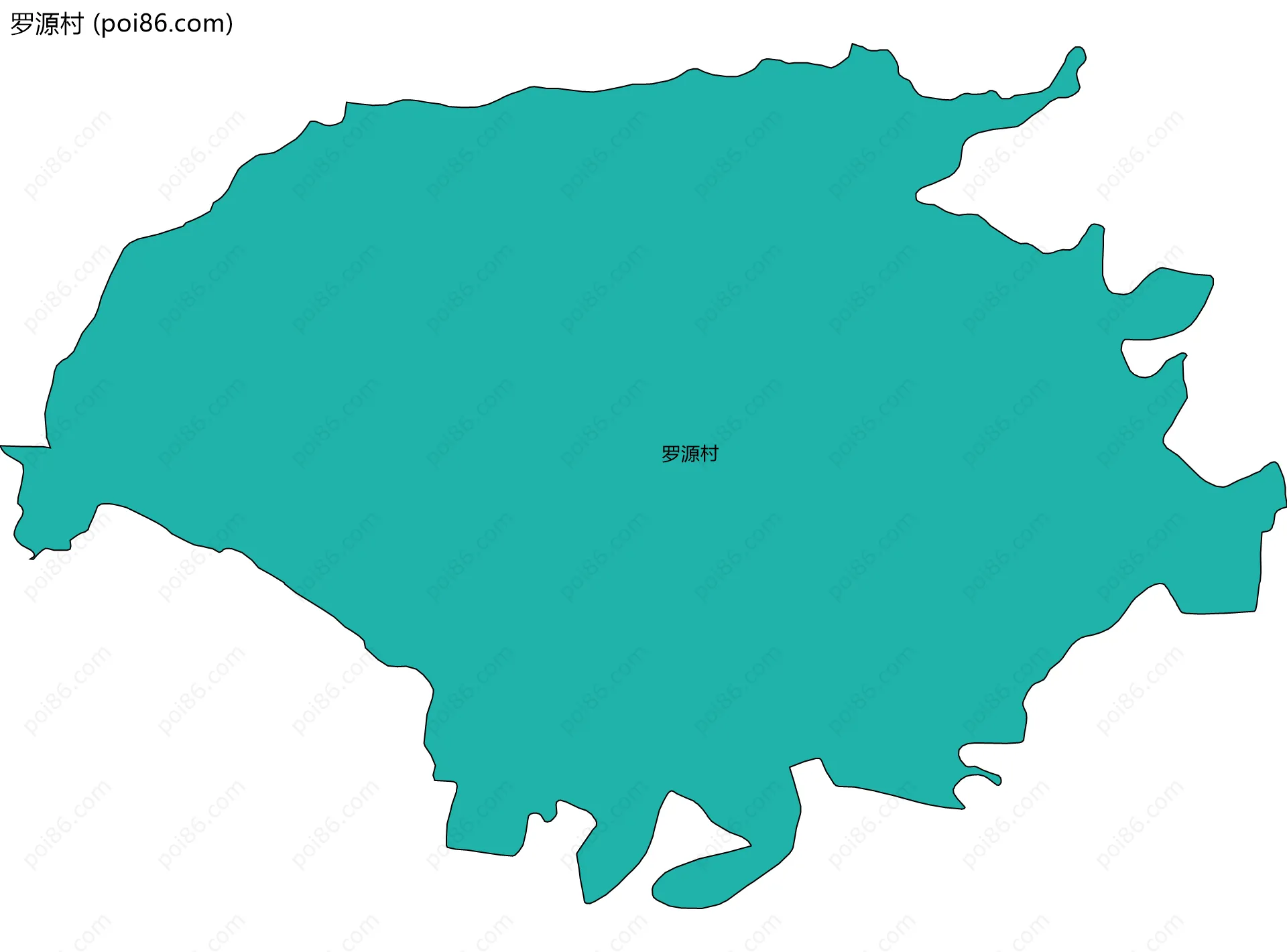 罗源村边界地图