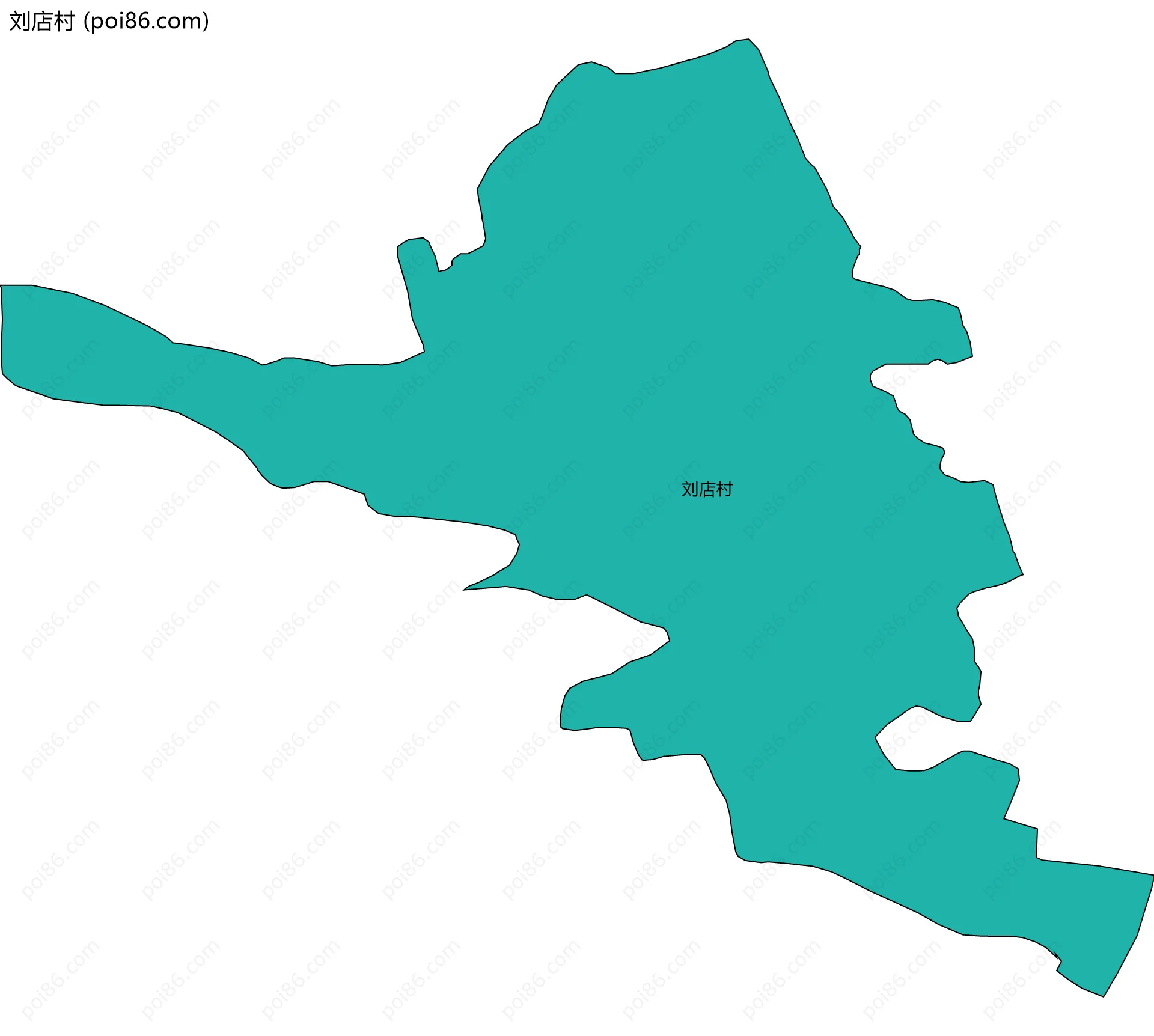 刘店村边界地图