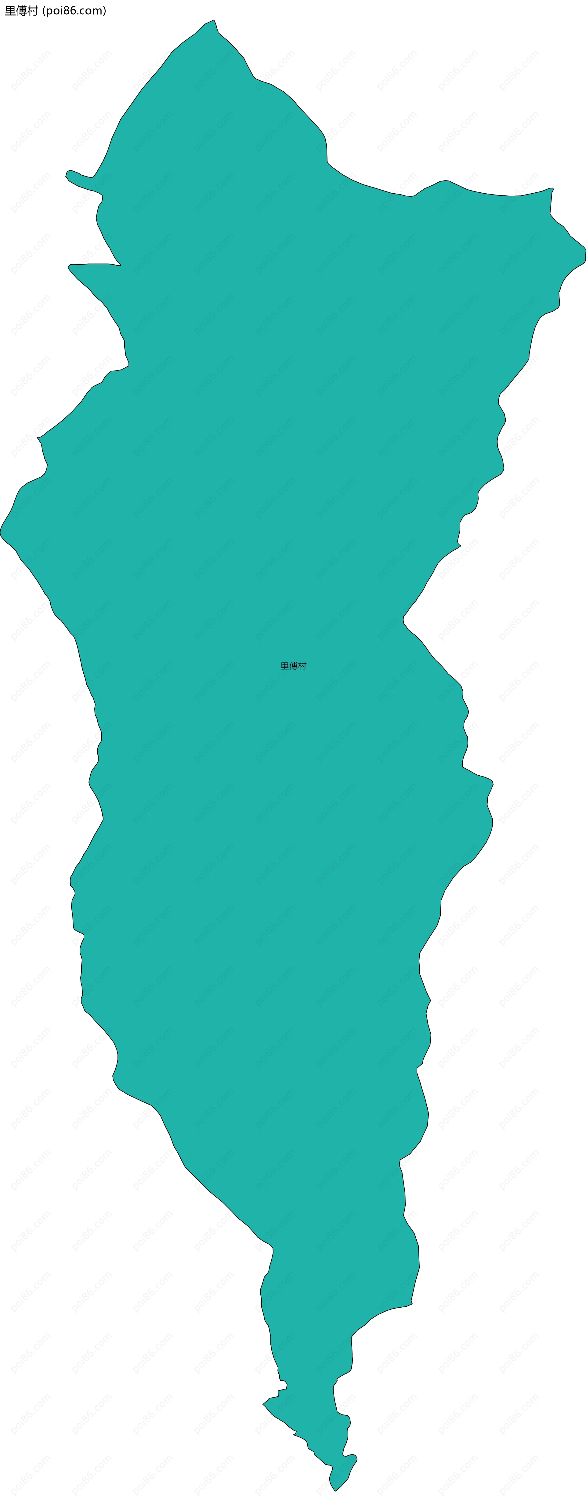 里傅村边界地图