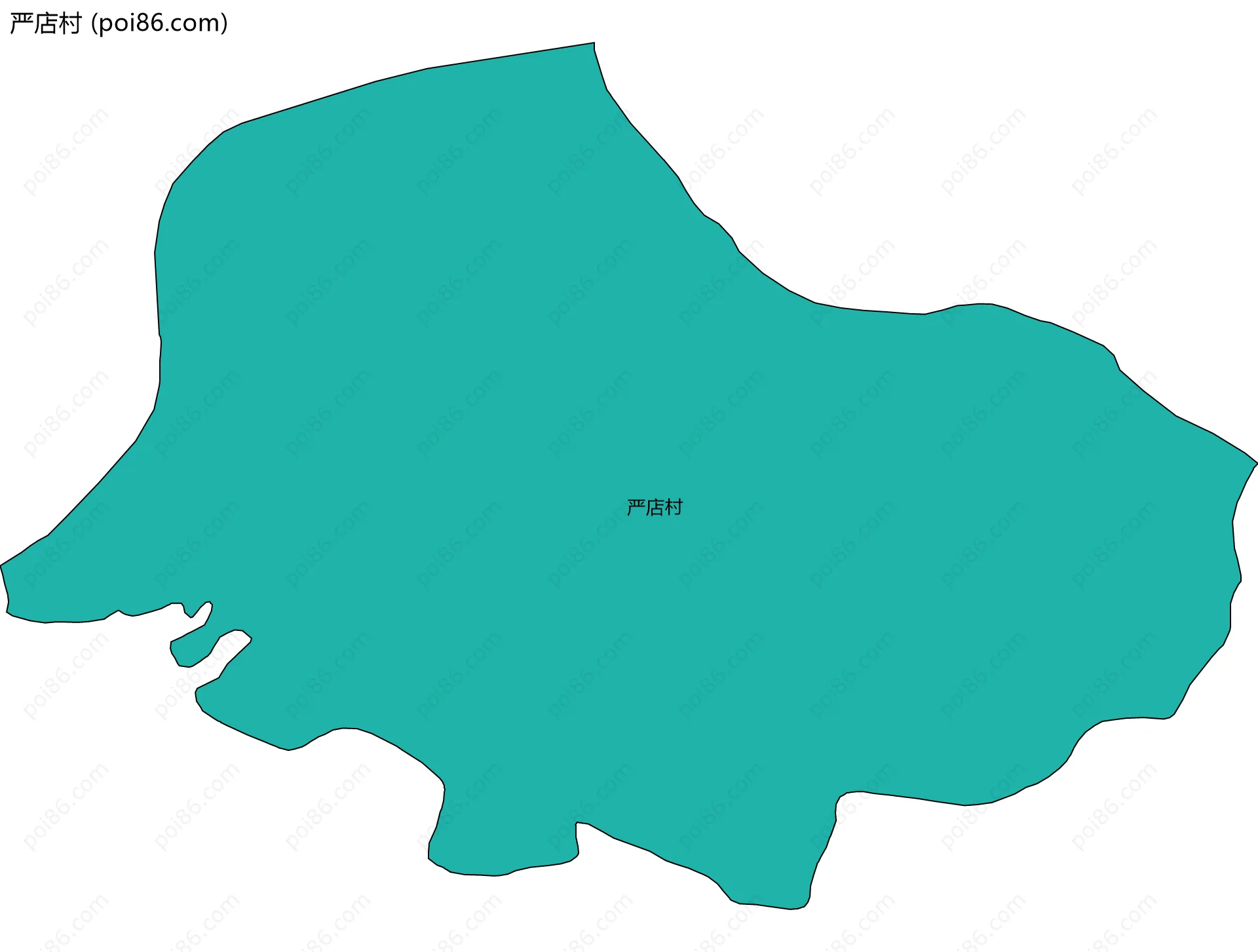 严店村边界地图