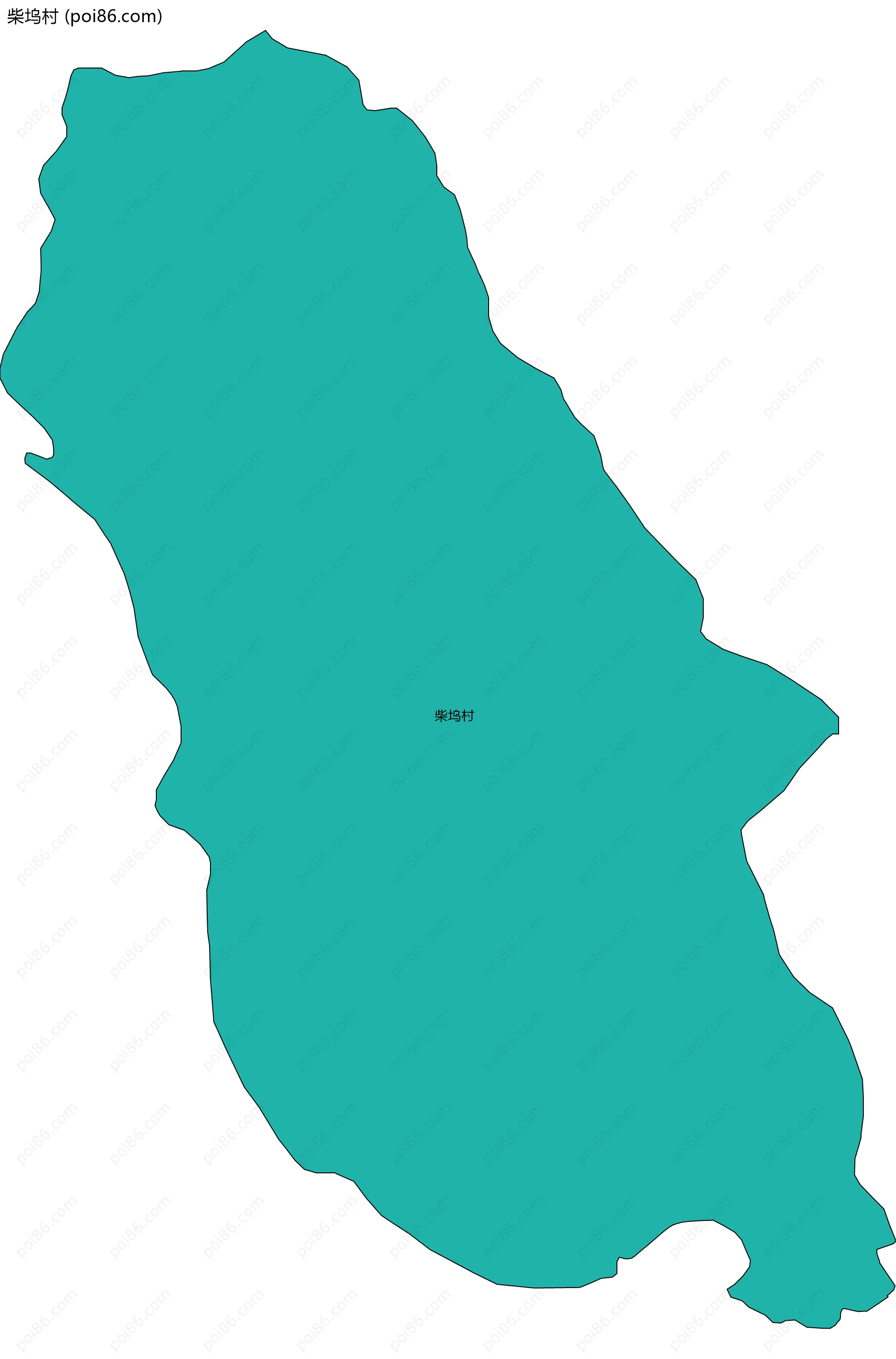 柴坞村边界地图