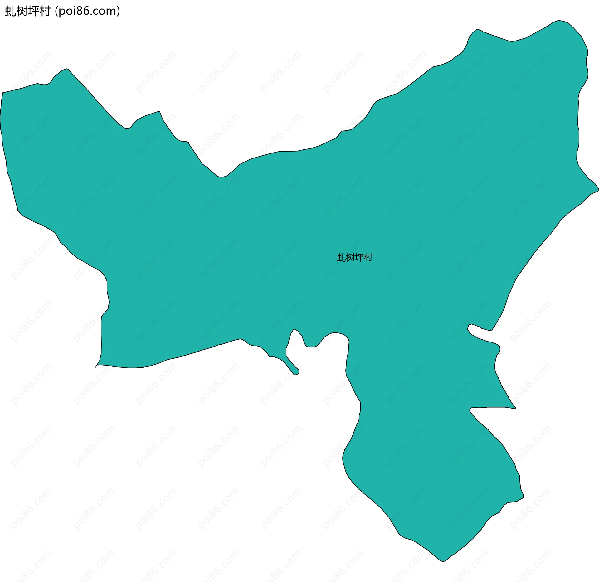 虬树坪村边界地图