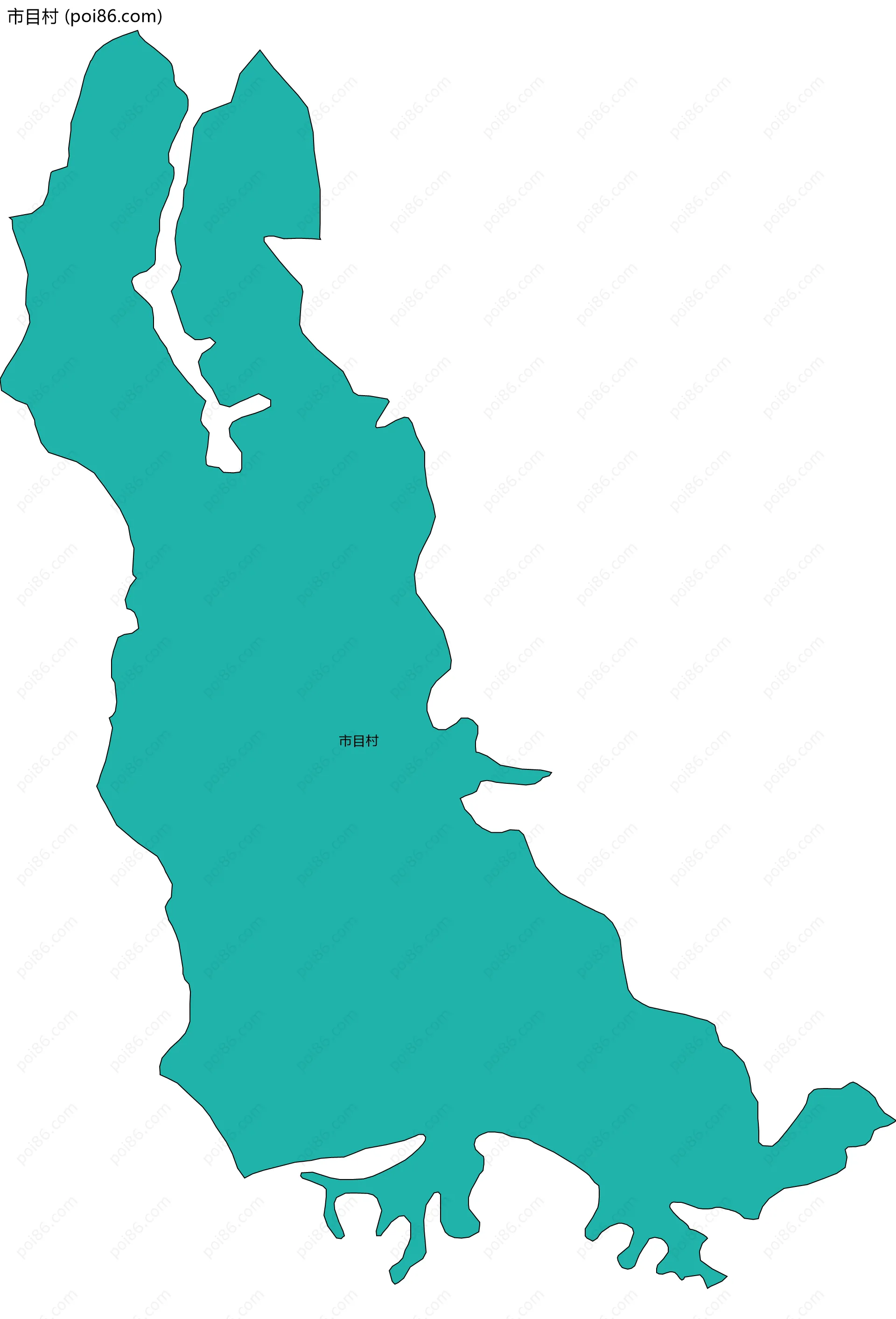市目村边界地图