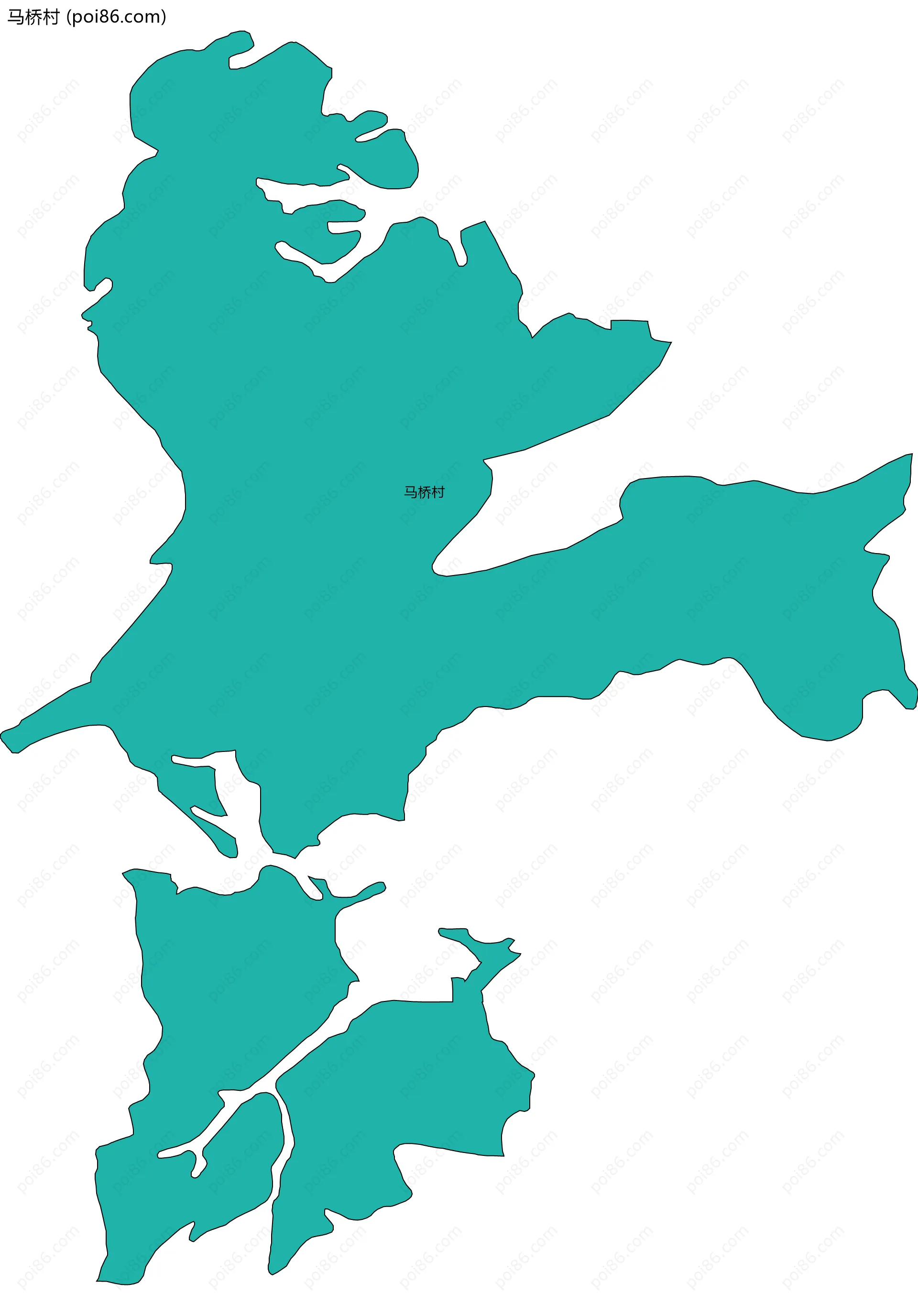 马桥村边界地图