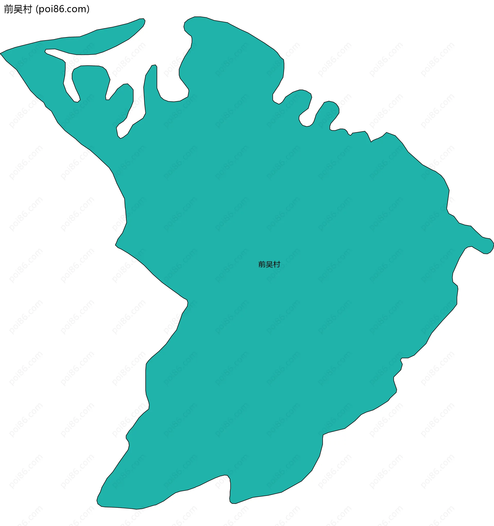 前吴村边界地图