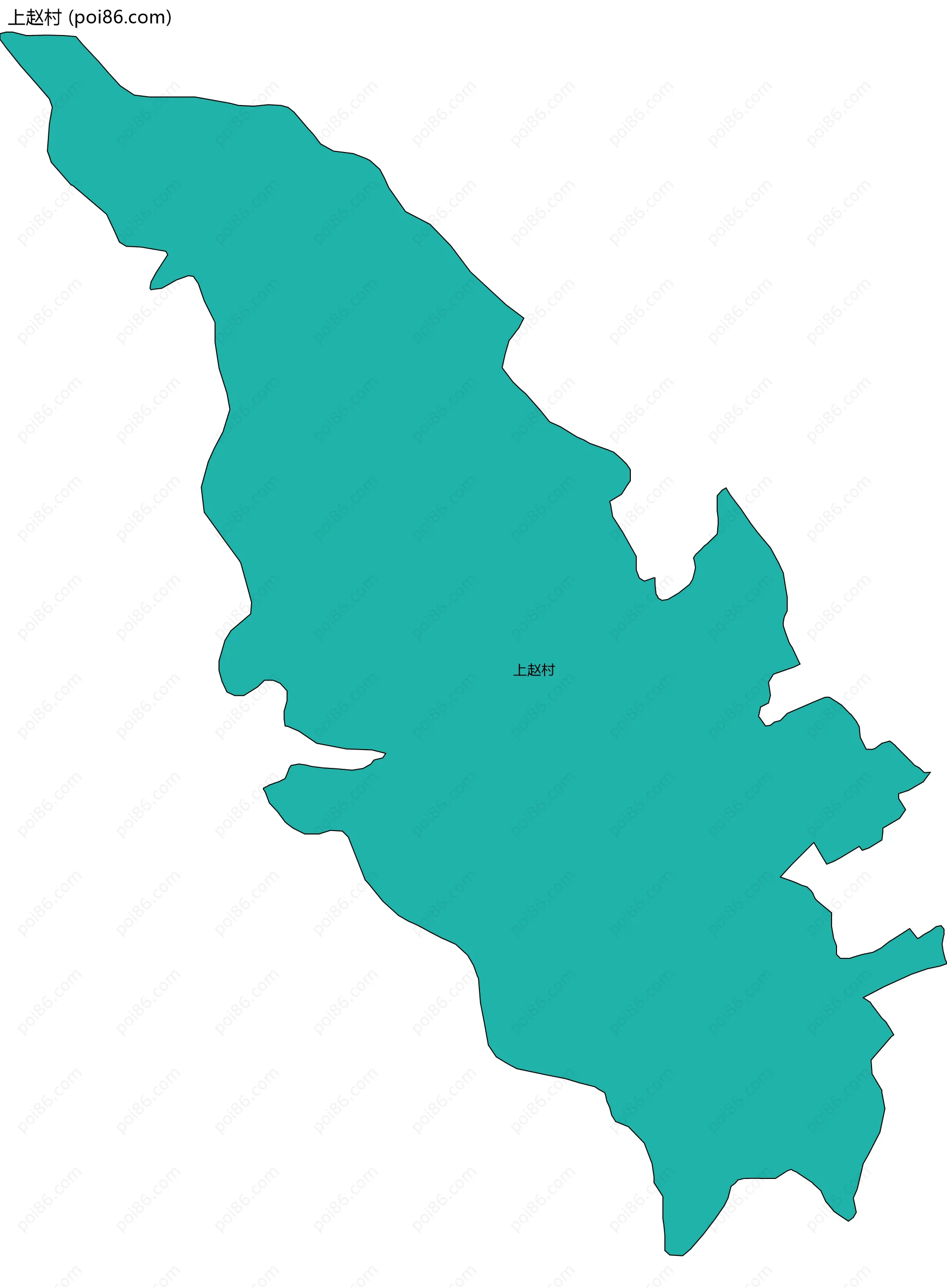 上赵村边界地图