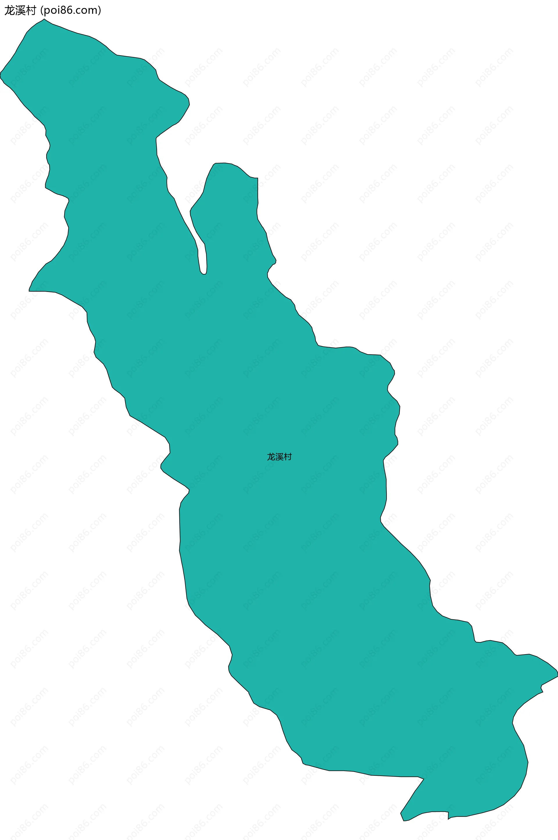 龙溪村边界地图