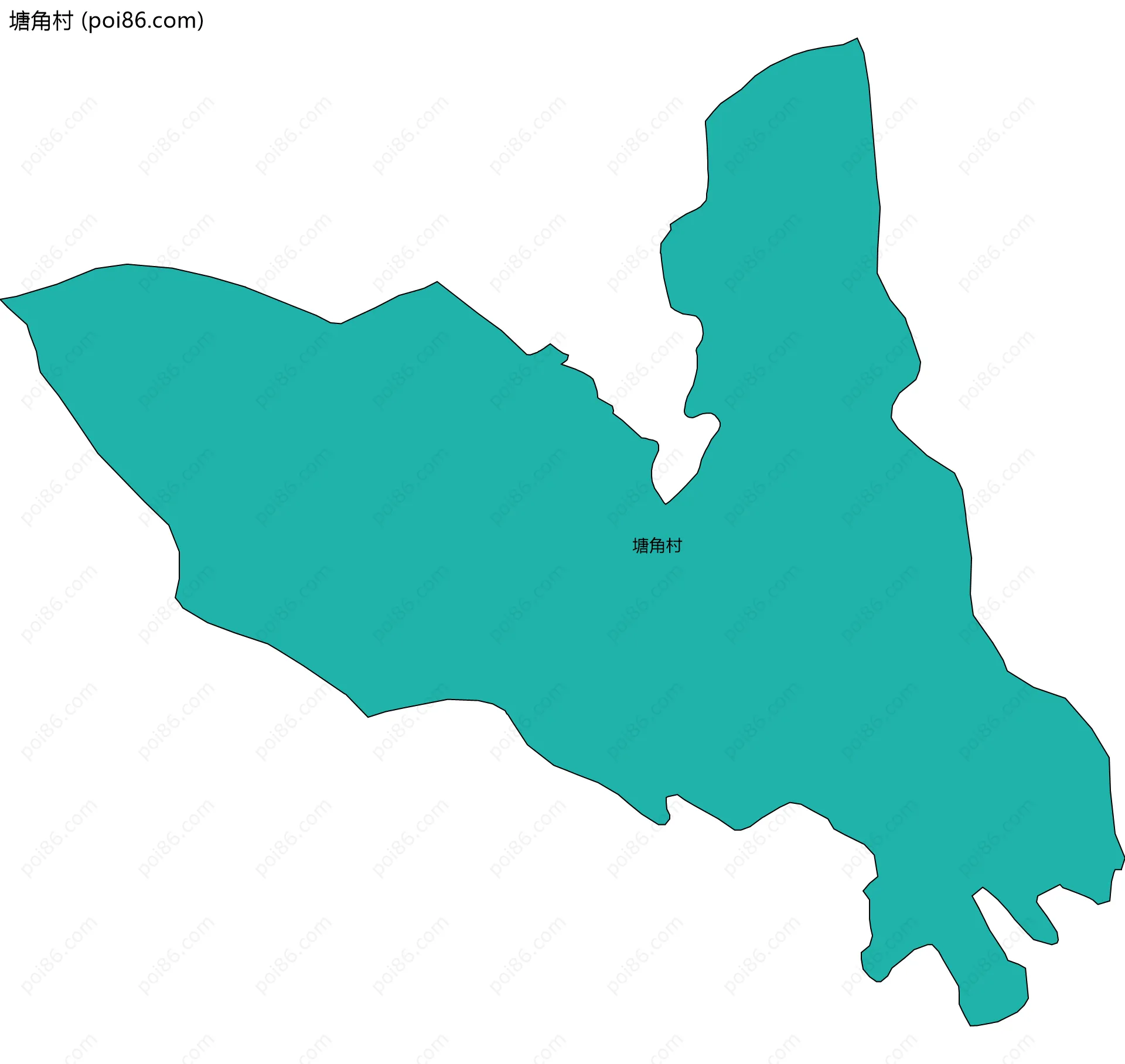 塘角村边界地图