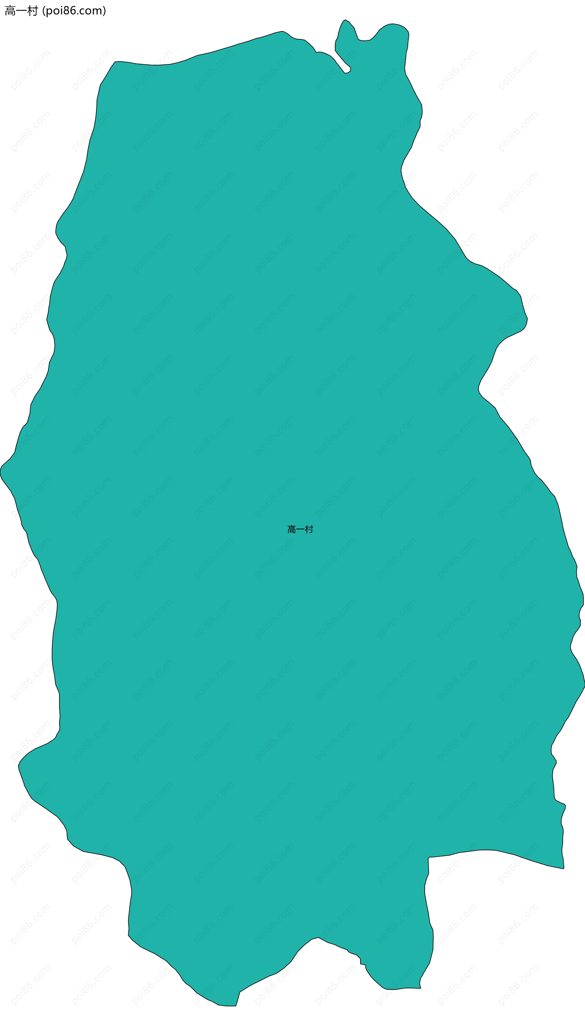 高一村边界地图