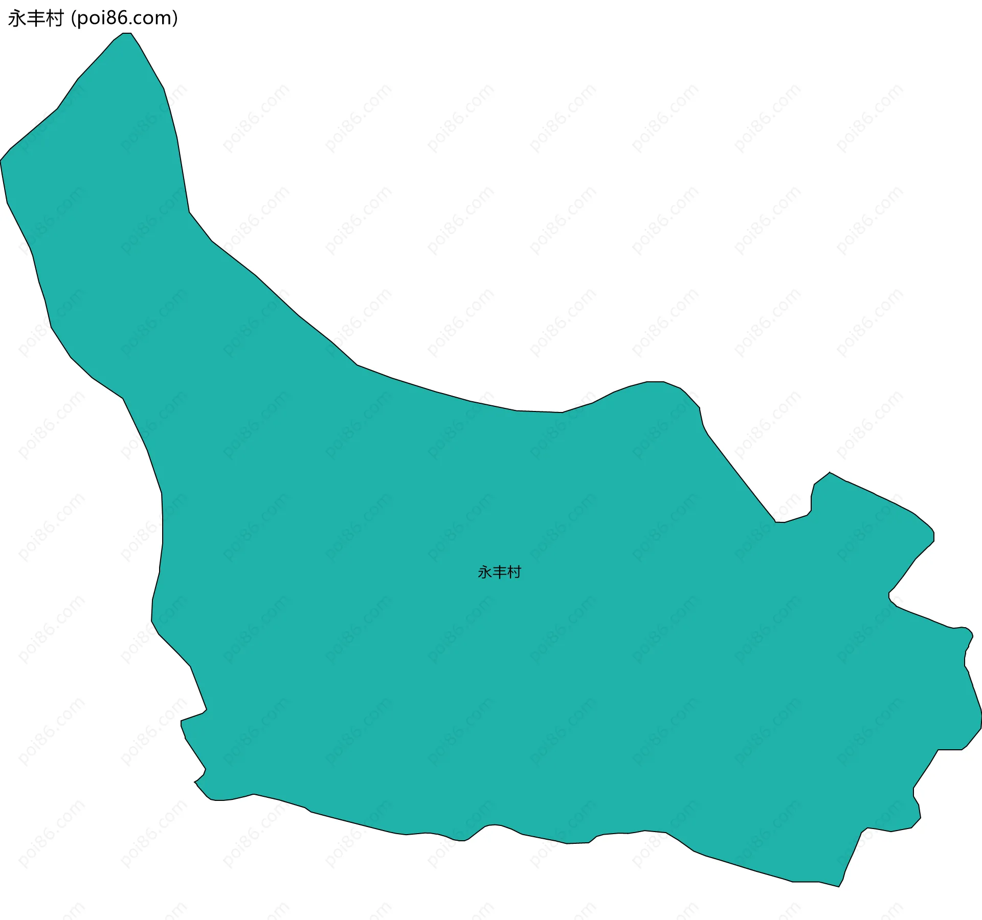 永丰村边界地图