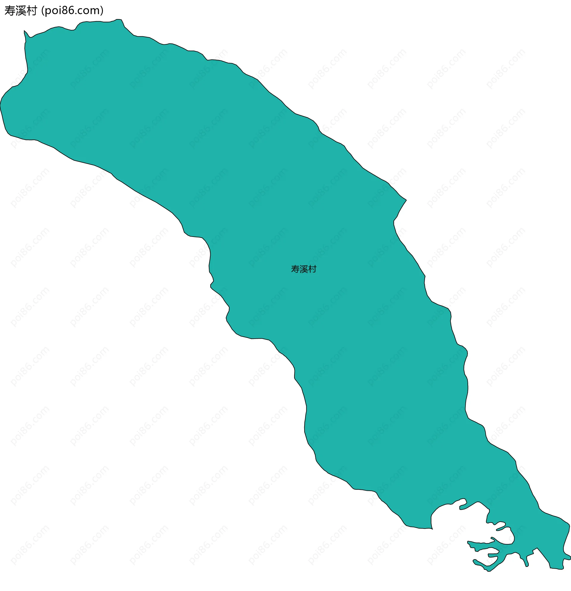 寿溪村边界地图