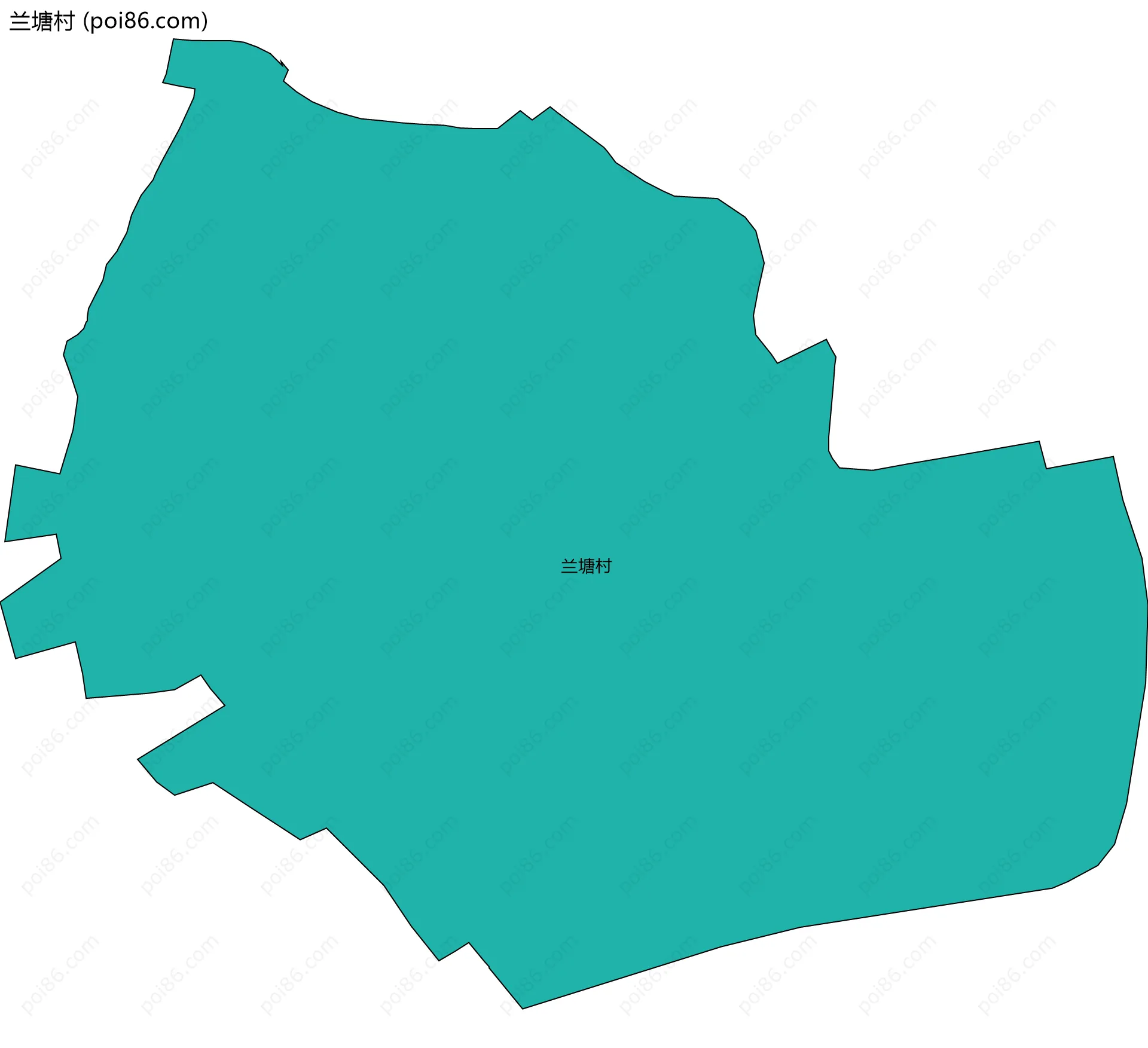 兰塘村边界地图