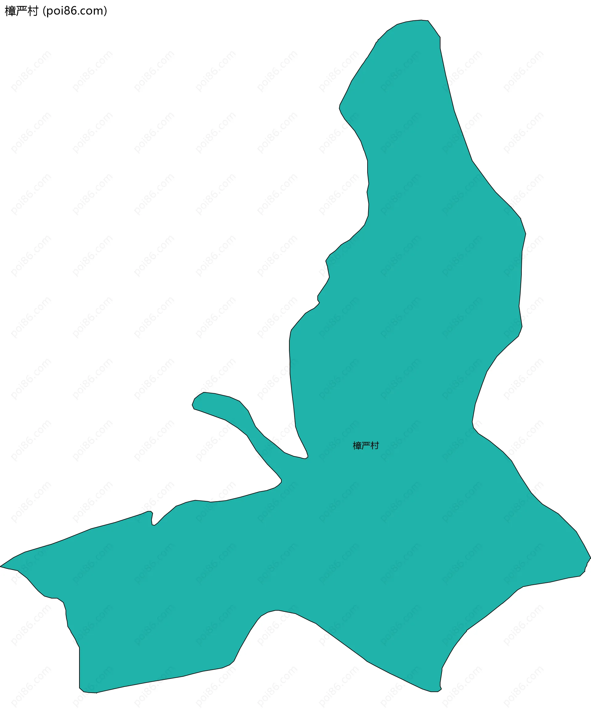 樟严村边界地图