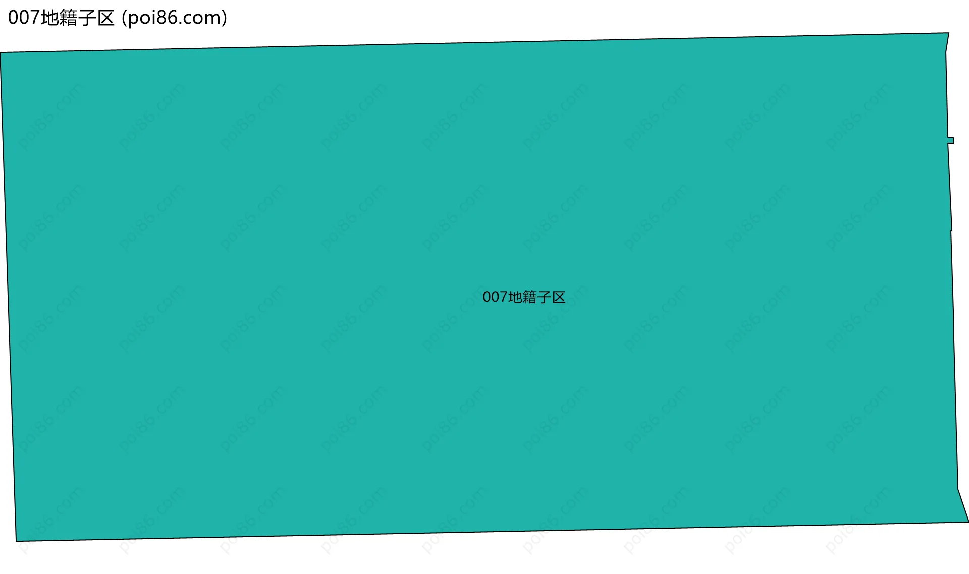 007地籍子区边界地图