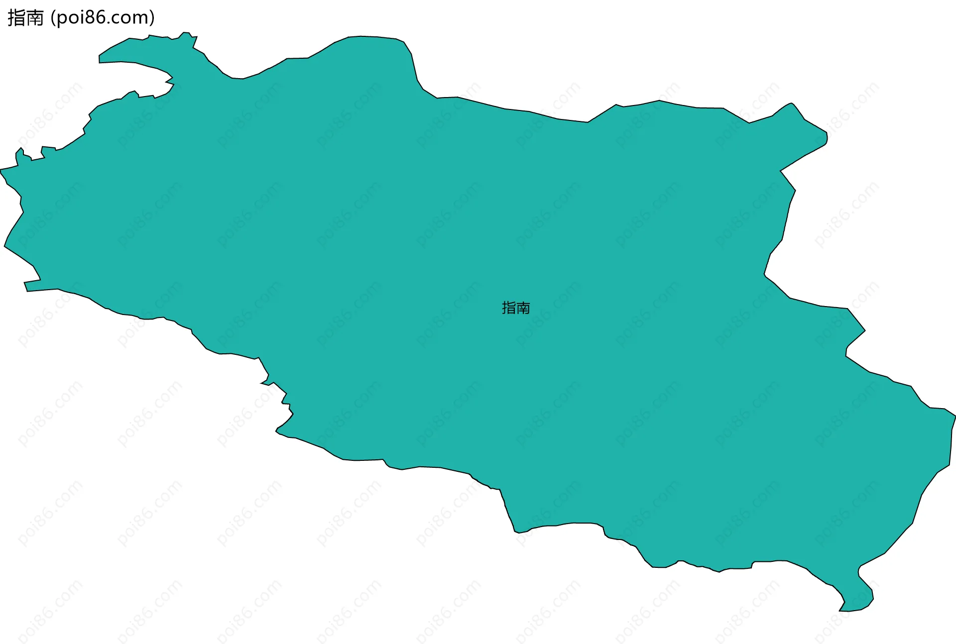 指南边界地图