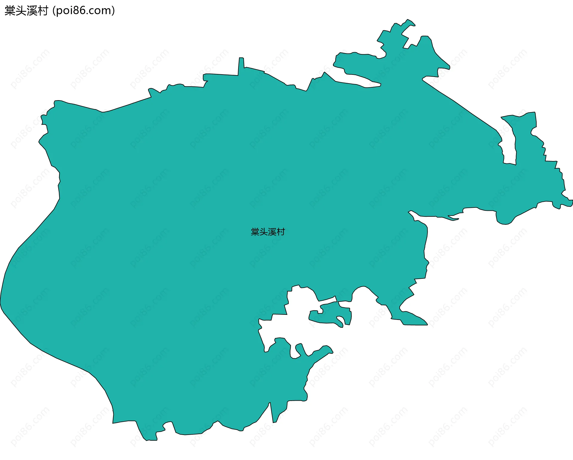 棠头溪村边界地图