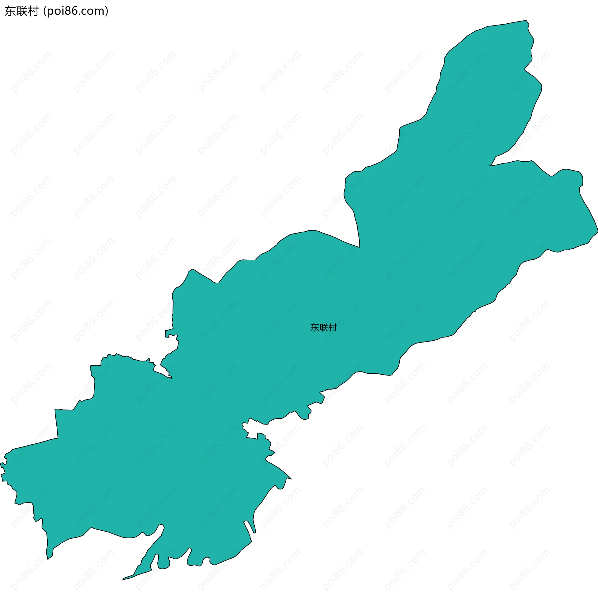 东联村边界地图