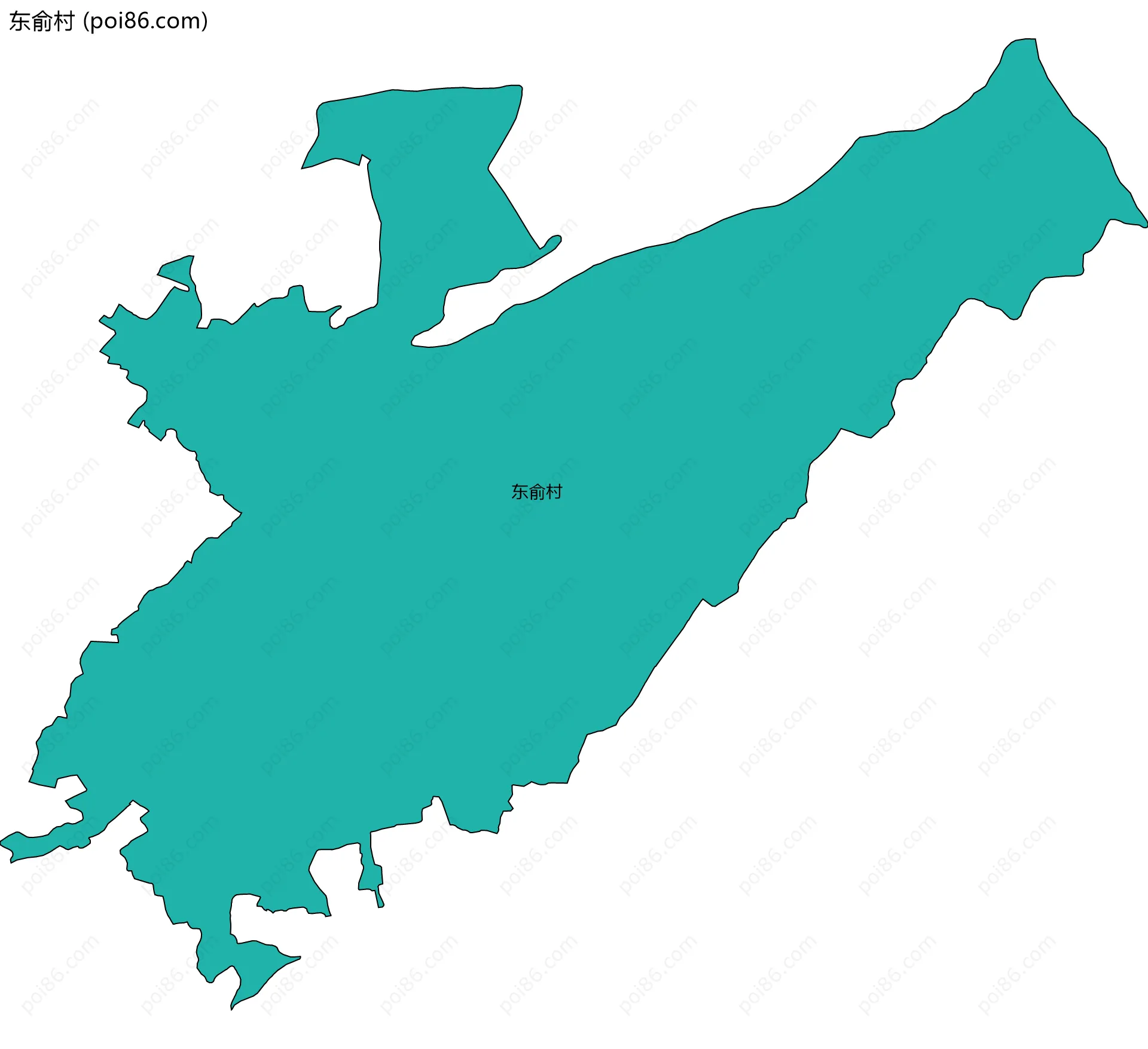 东俞村边界地图