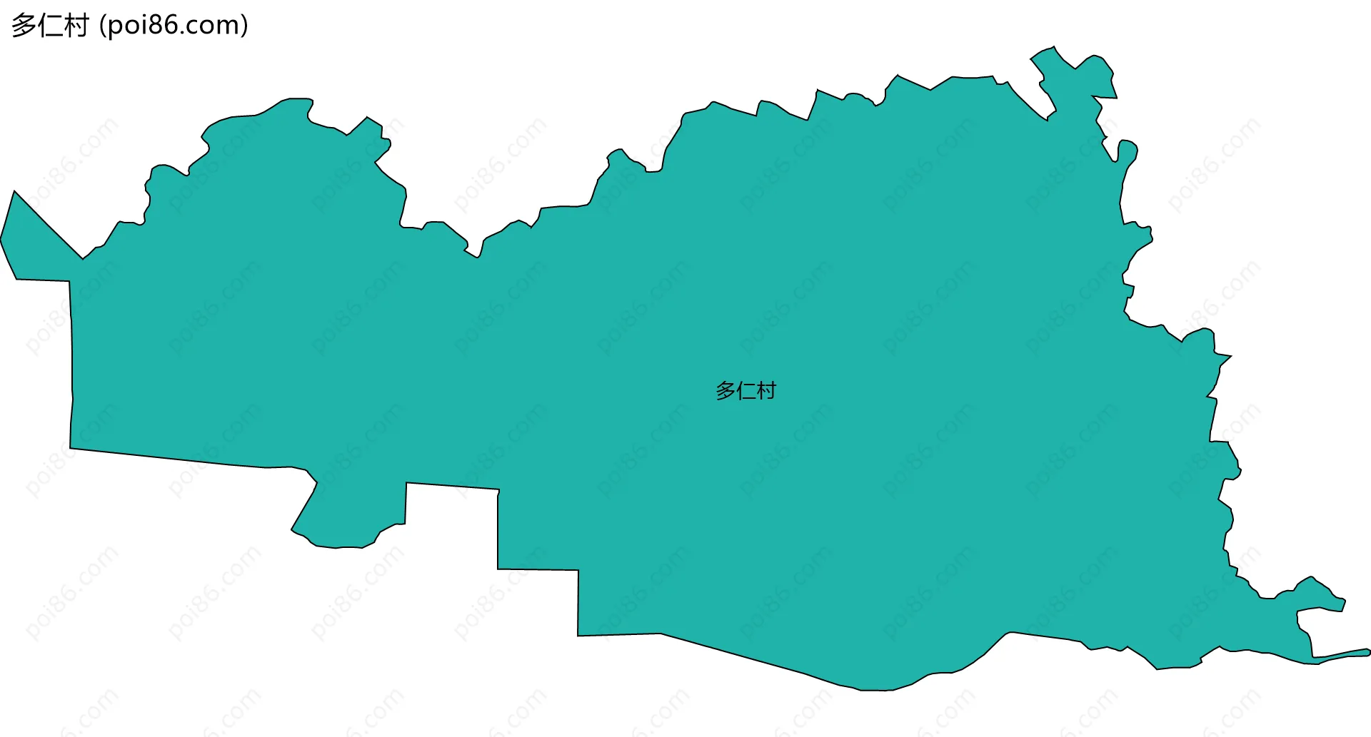 多仁村边界地图