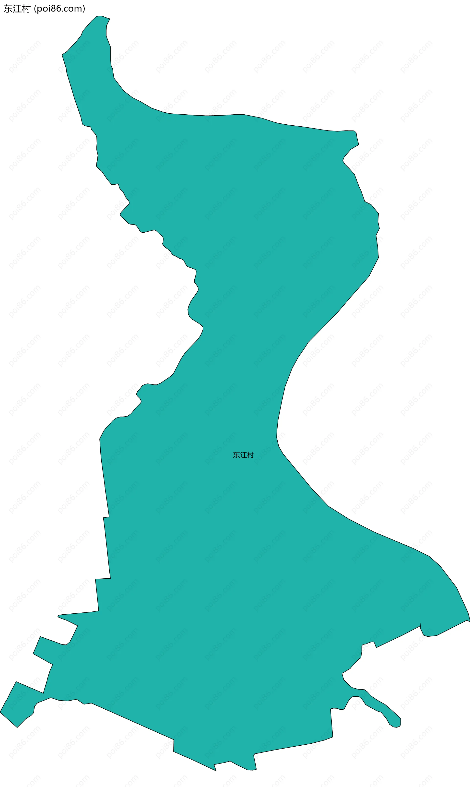 东江村边界地图