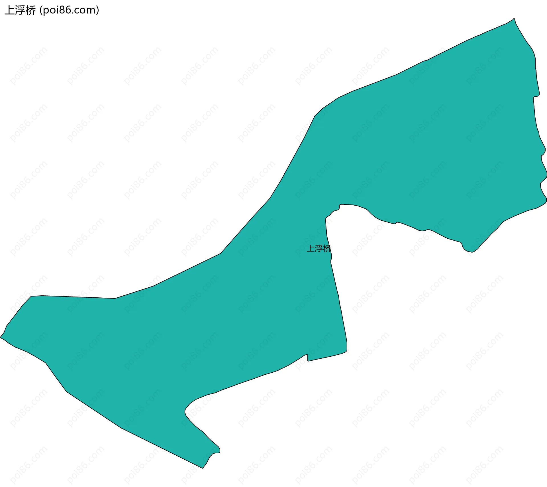 上浮桥边界地图