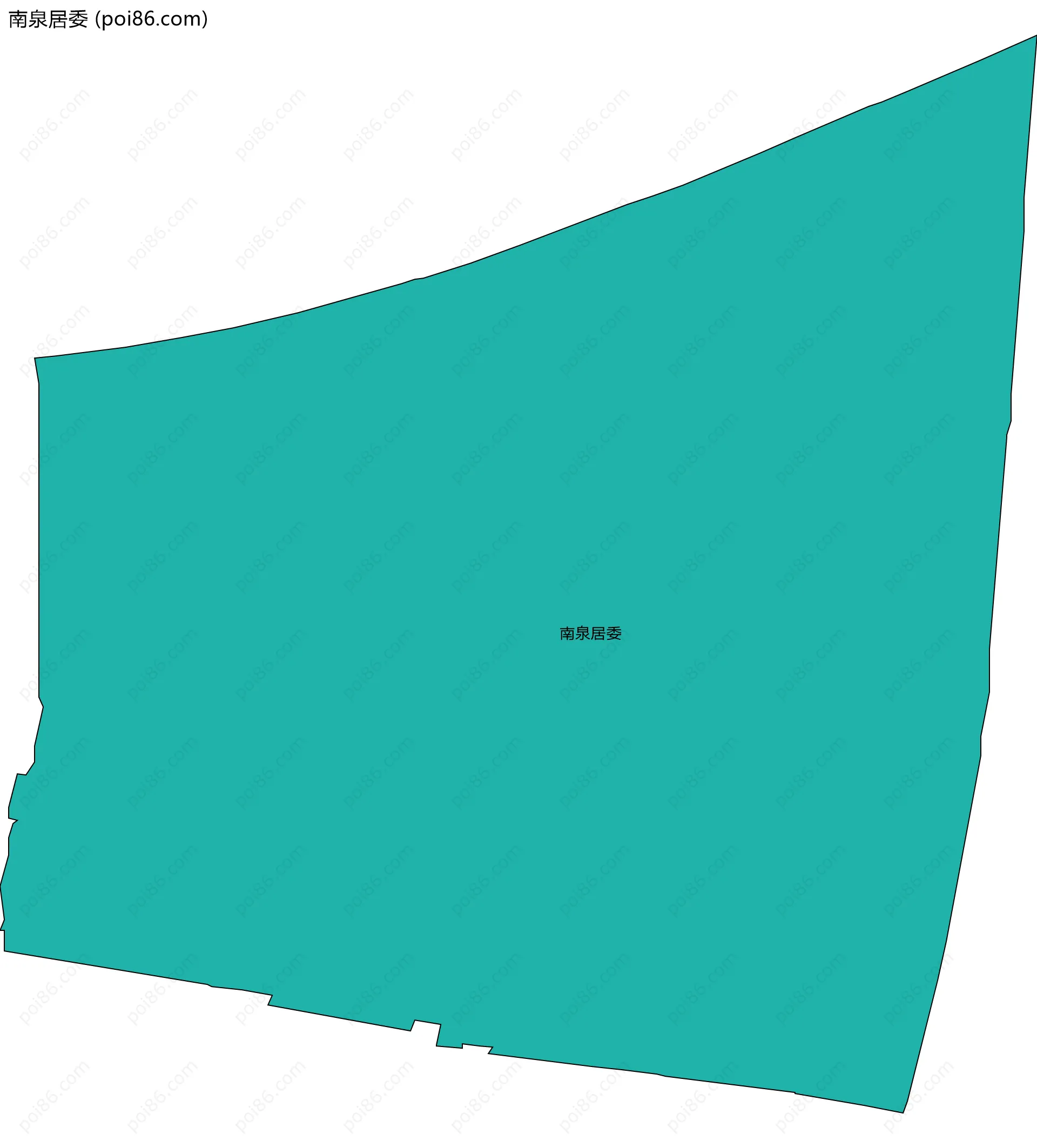 南泉居委边界地图