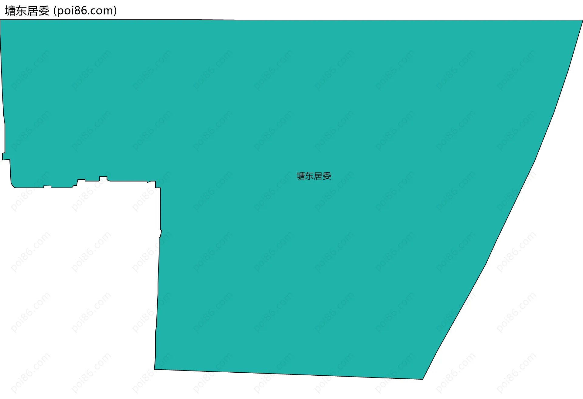 塘东居委边界地图
