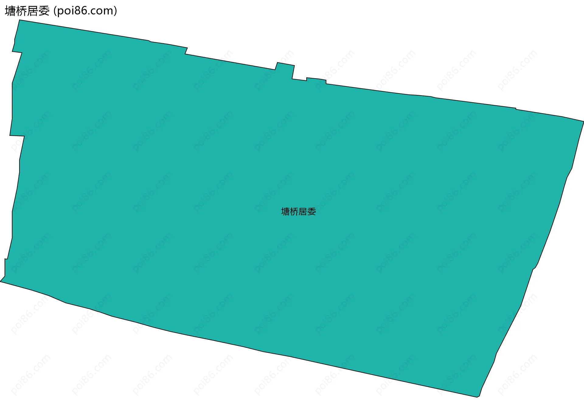 塘桥居委边界地图