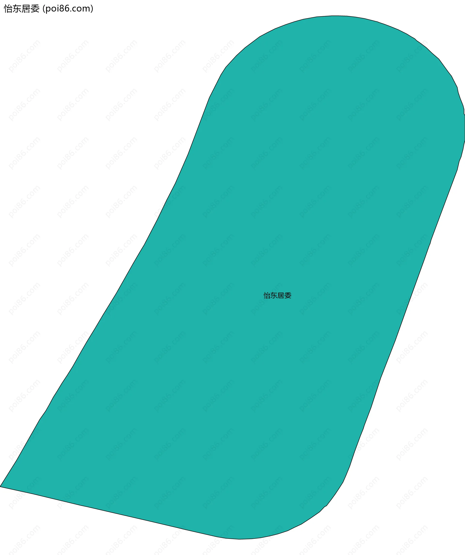 怡东居委边界地图