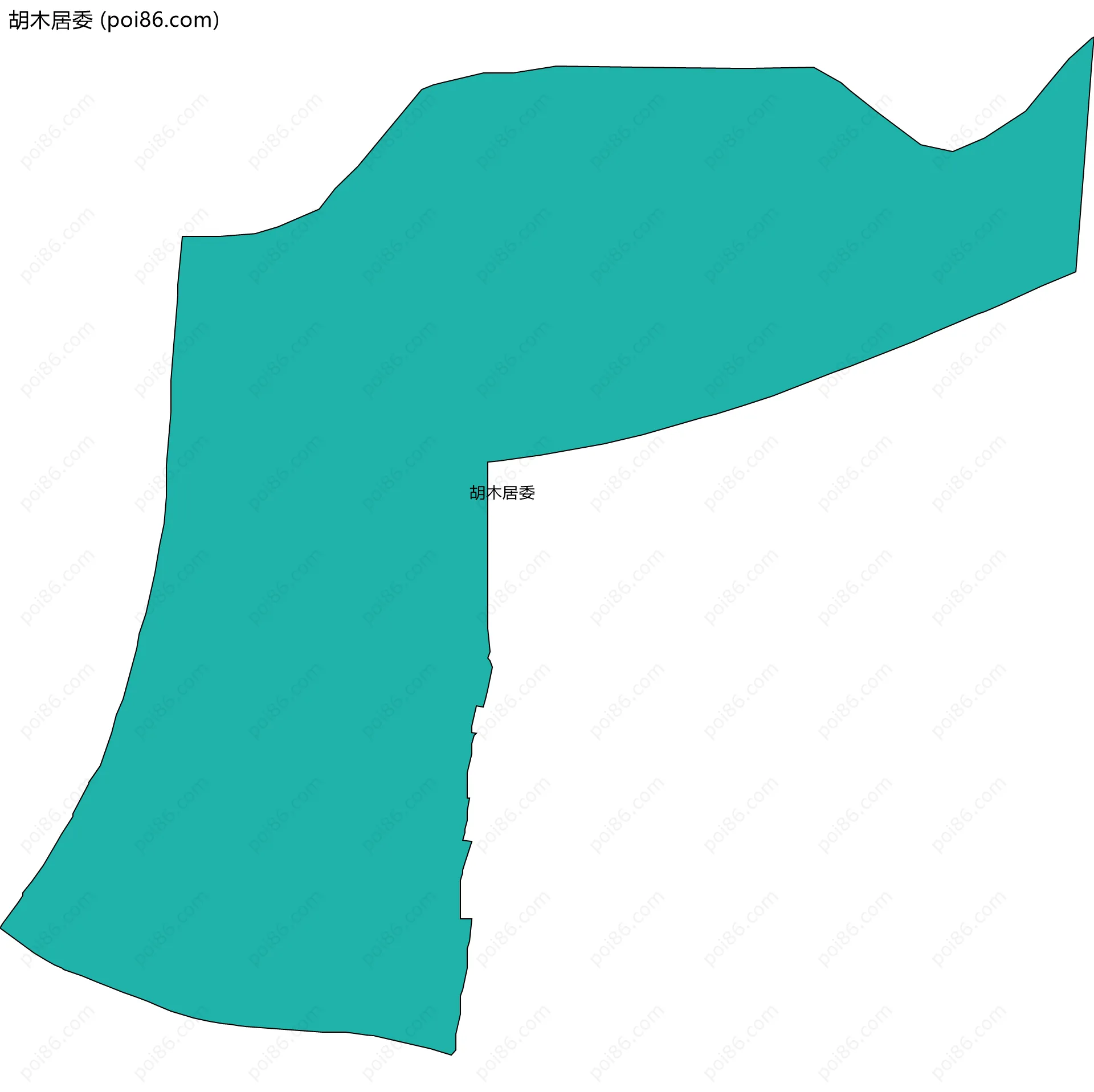 胡木居委边界地图