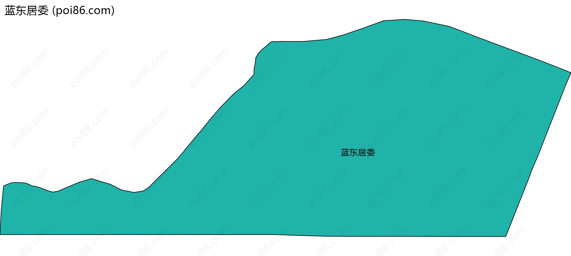 蓝东居委边界地图