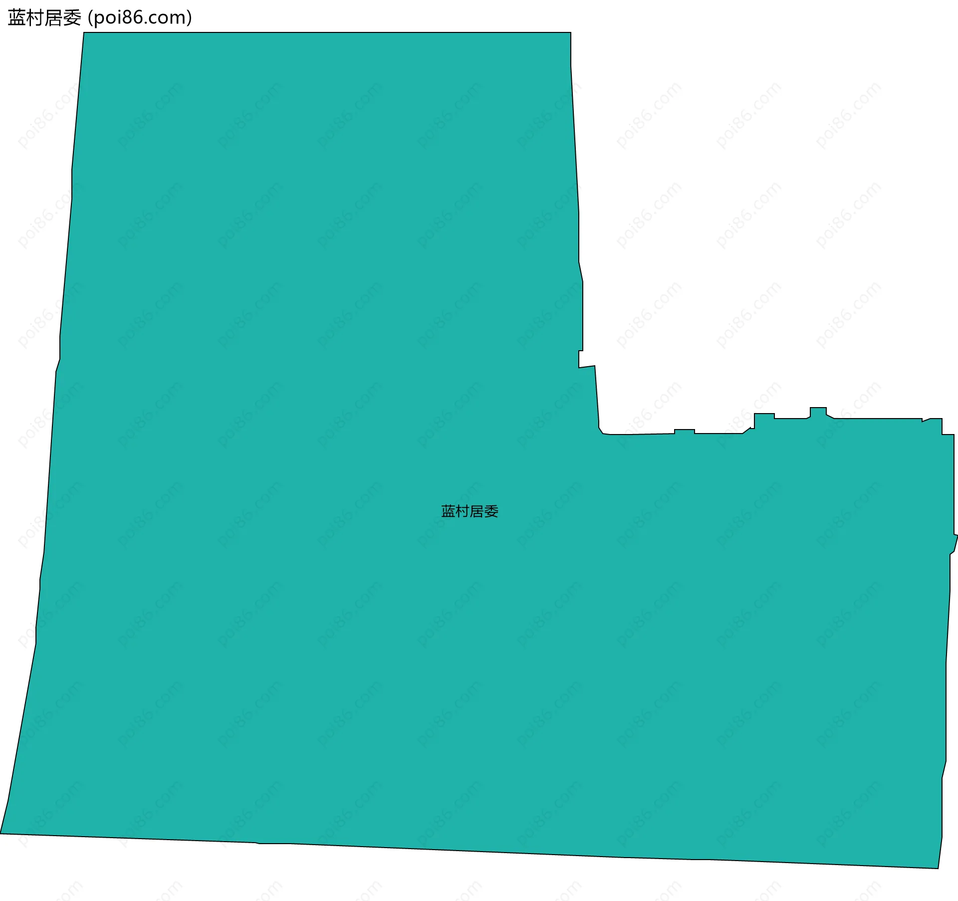 蓝村居委边界地图