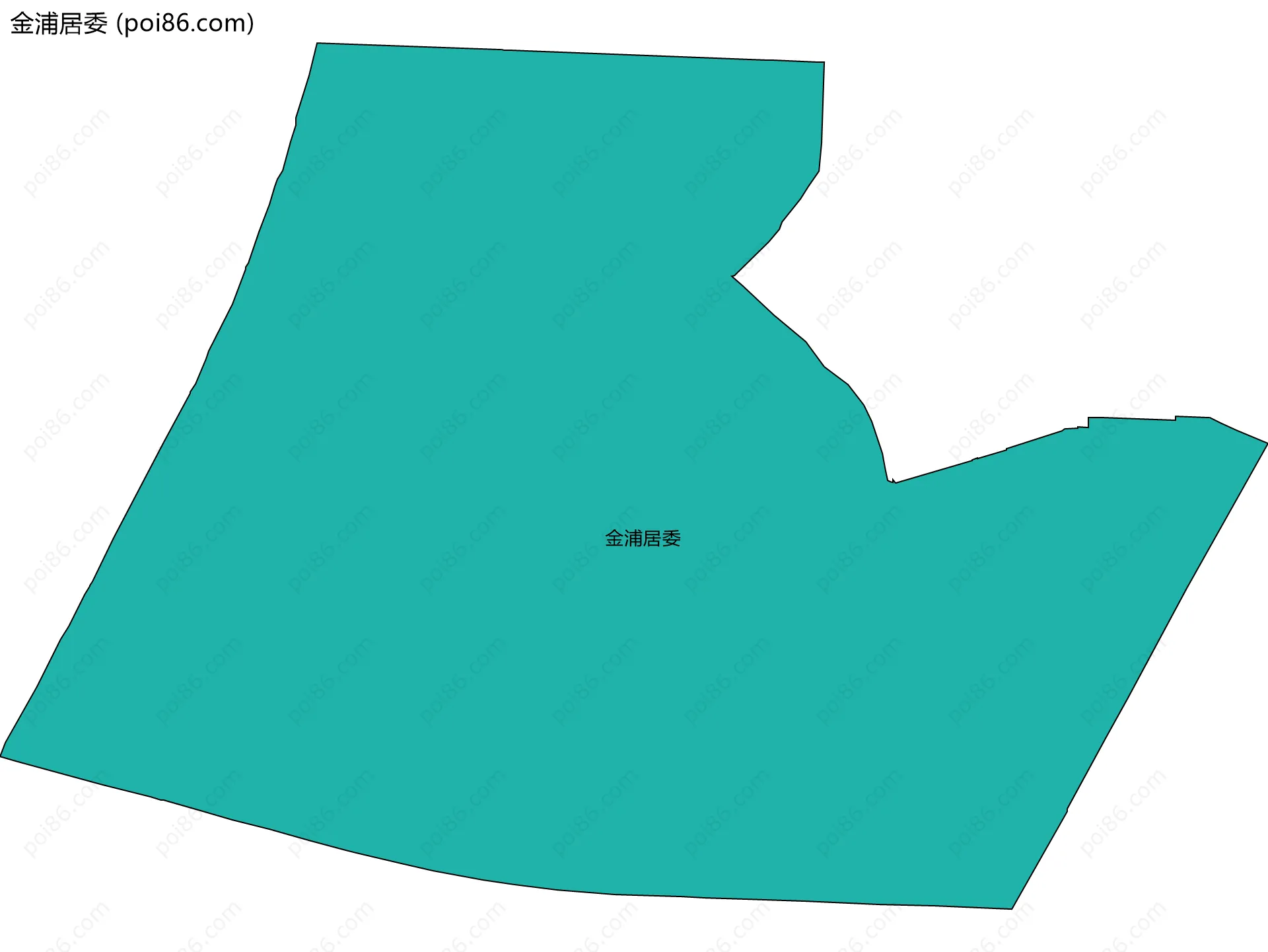 金浦居委边界地图