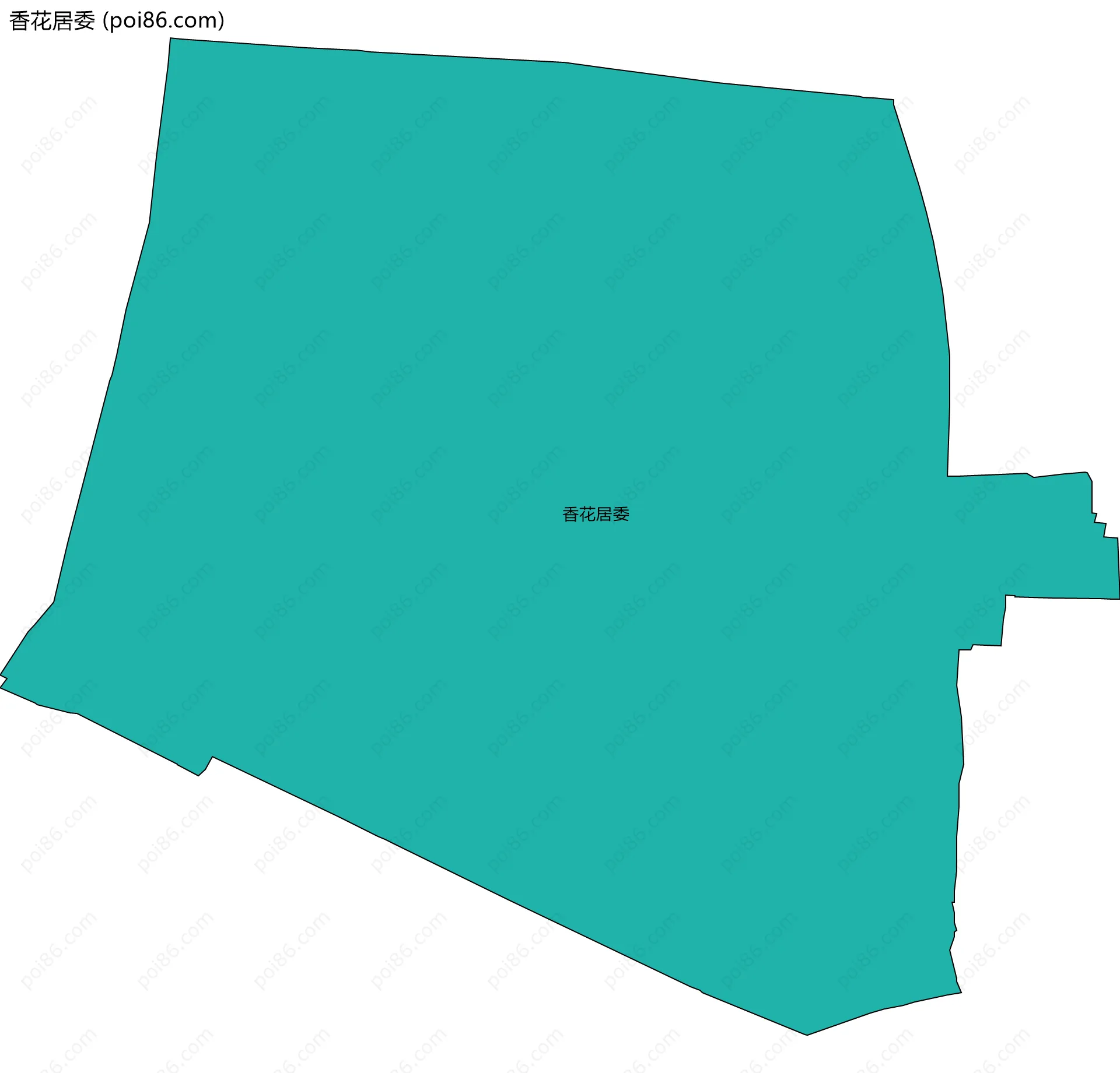 香花居委边界地图
