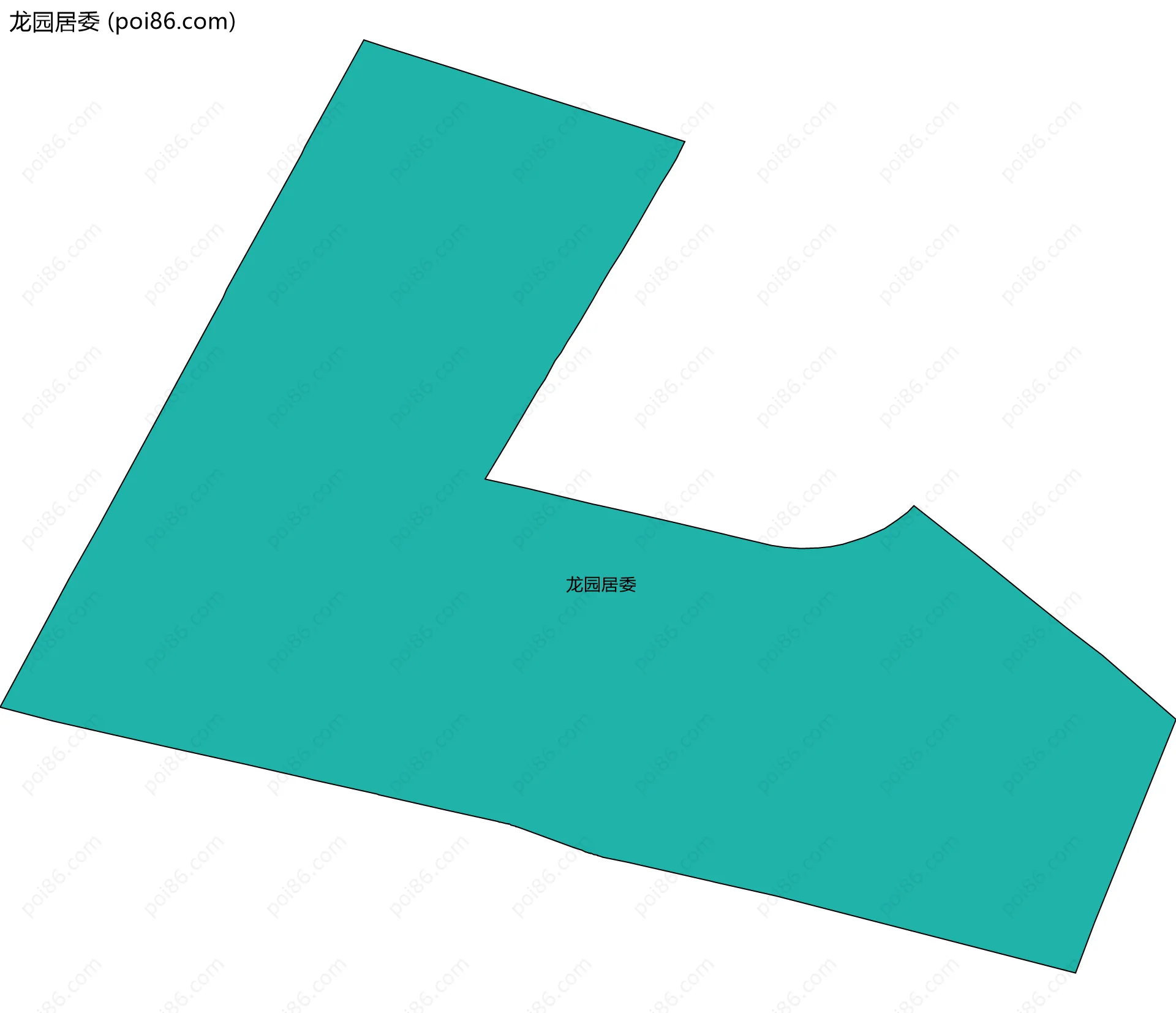 龙园居委边界地图