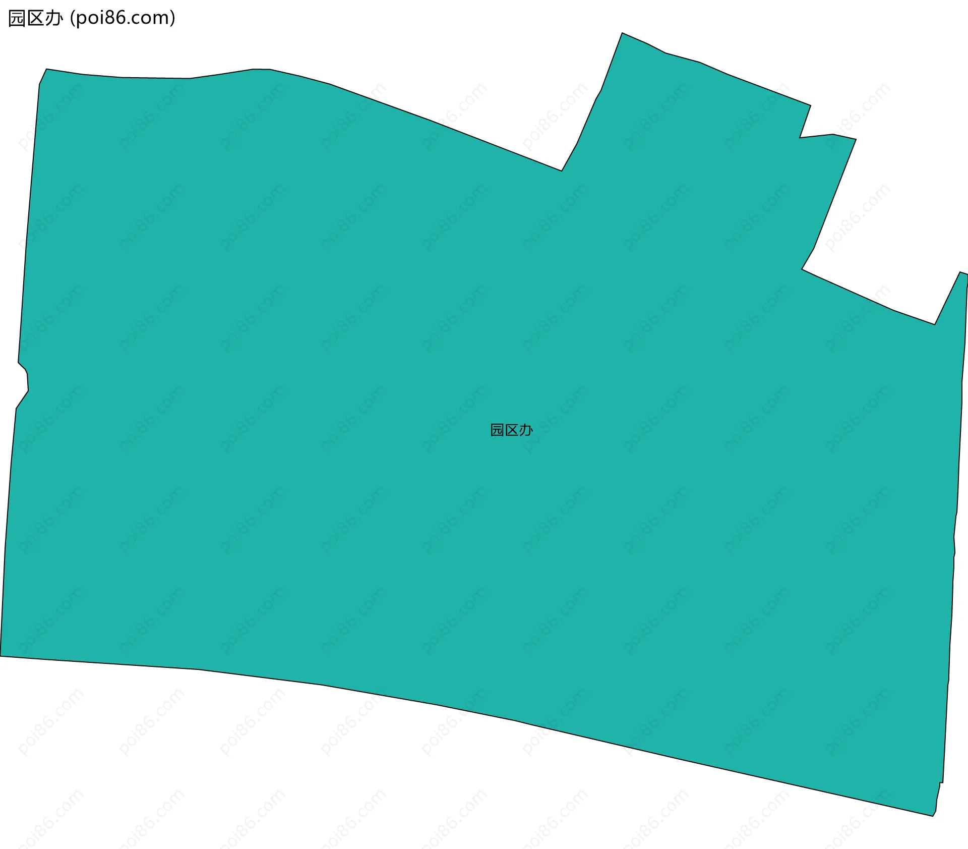 园区办边界地图