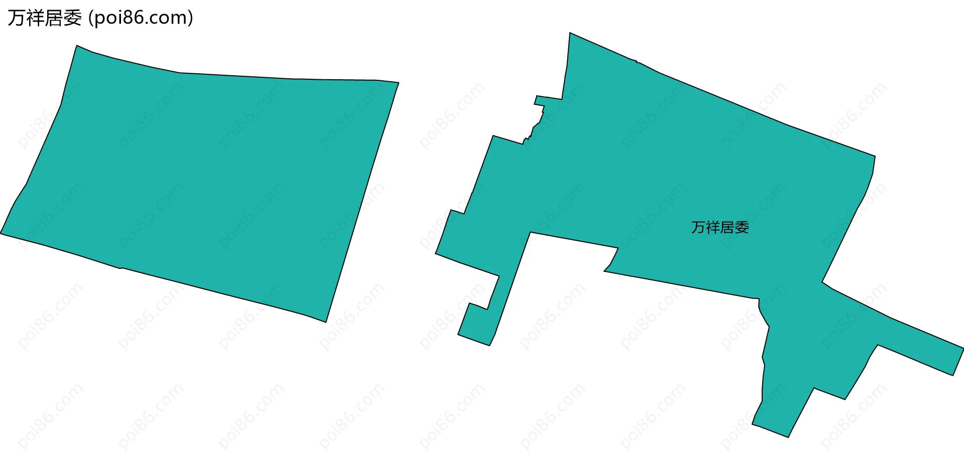 万祥居委边界地图