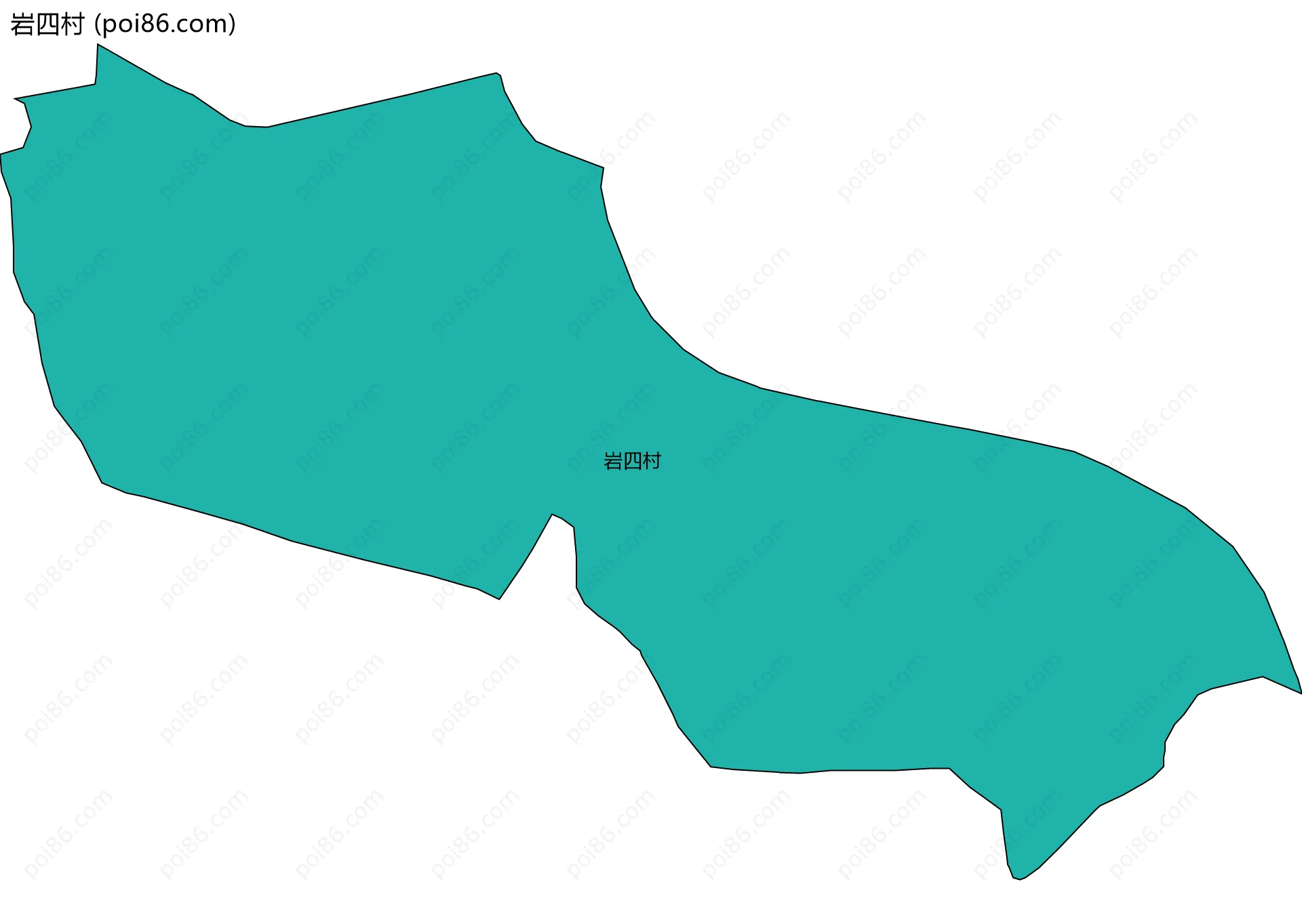 岩四村边界地图