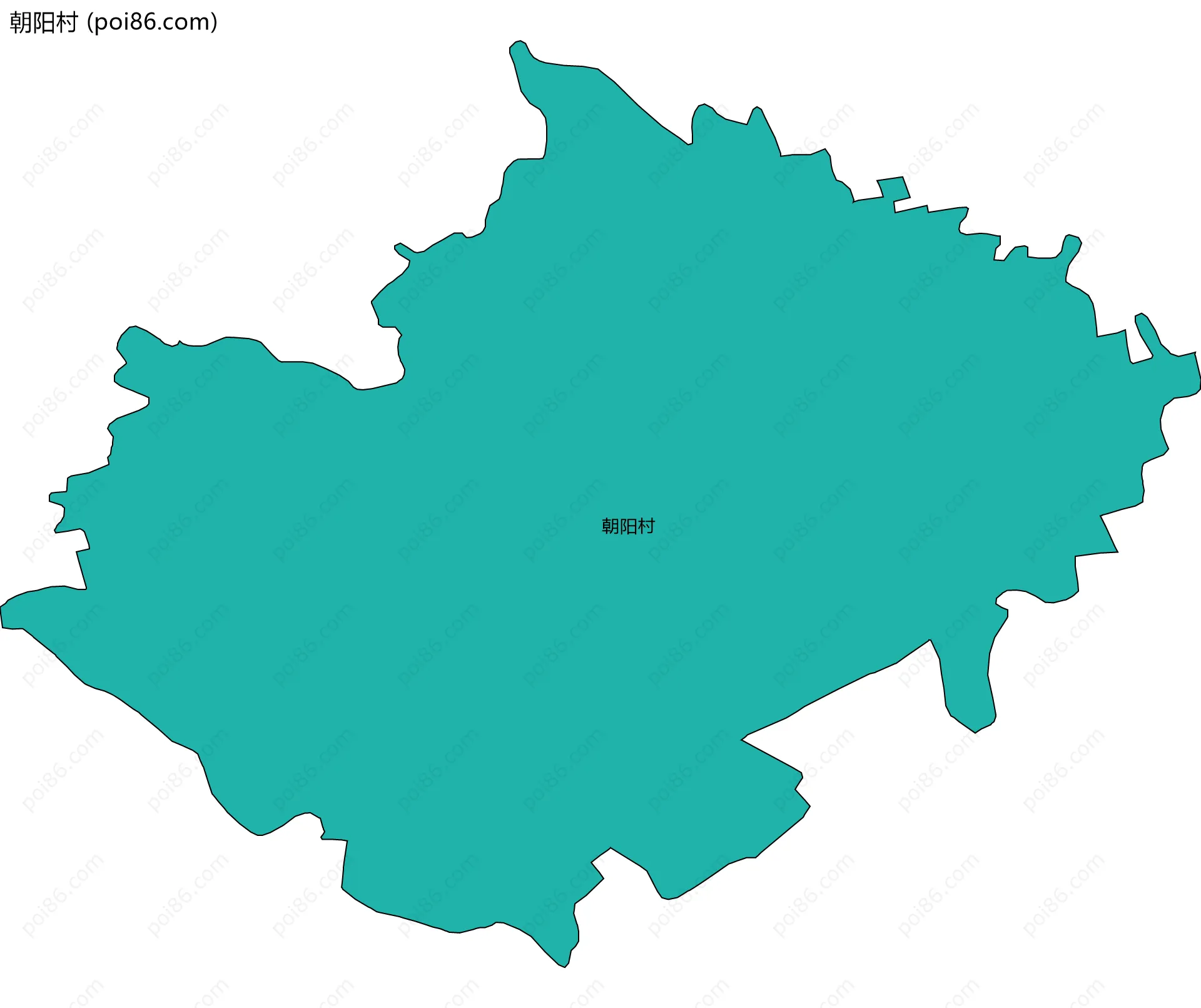 朝阳村边界地图