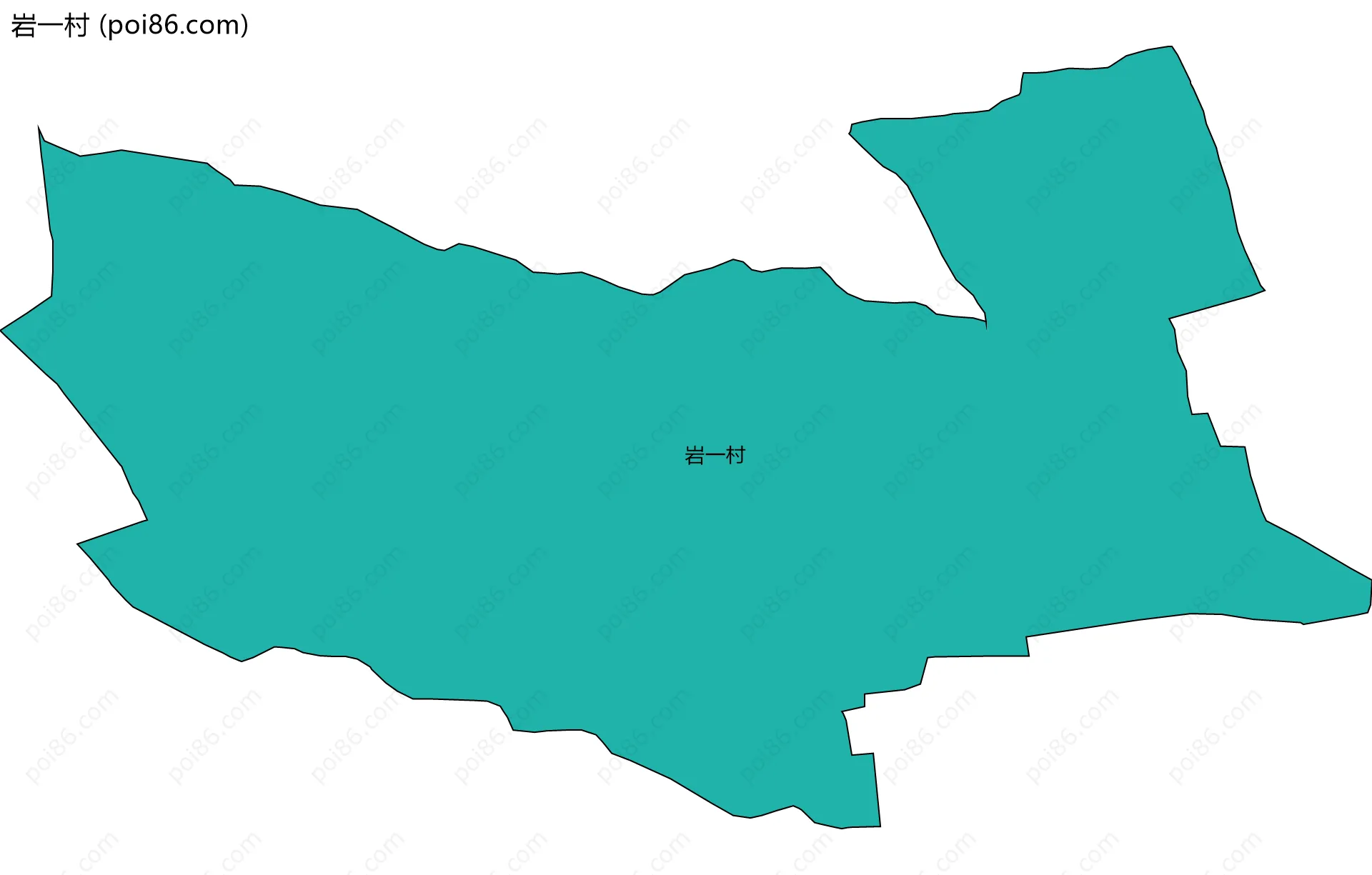 岩一村边界地图