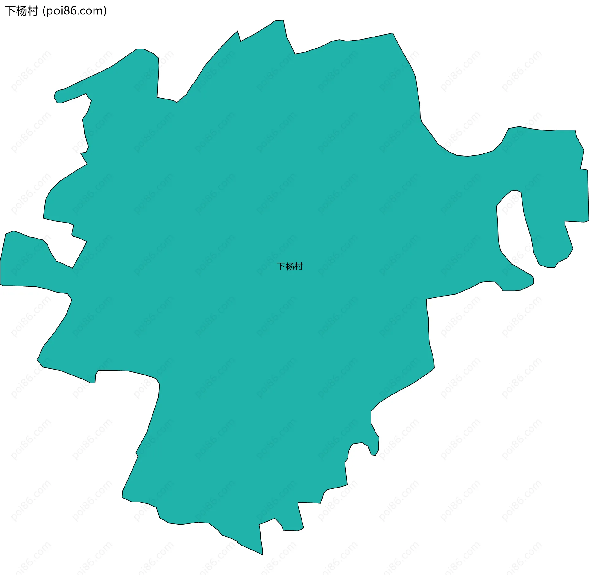 下杨村边界地图