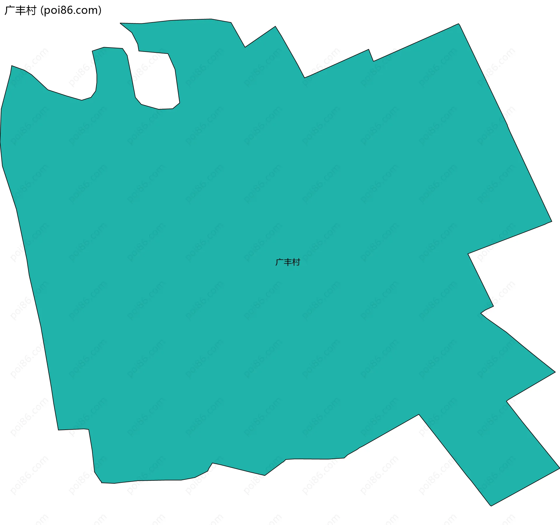 广丰村边界地图