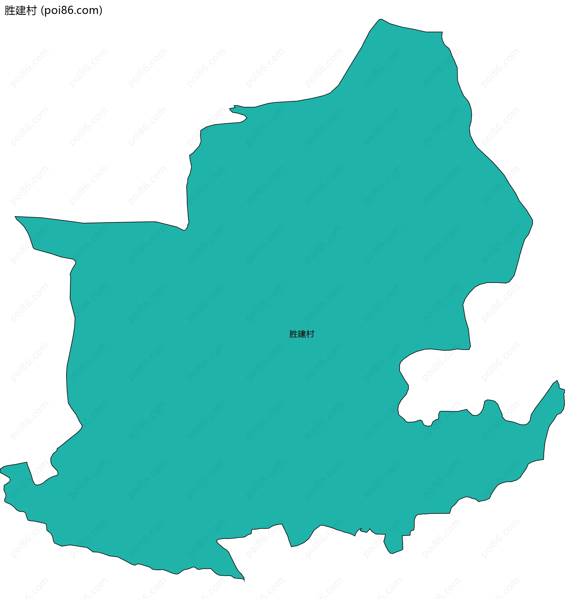 胜建村边界地图