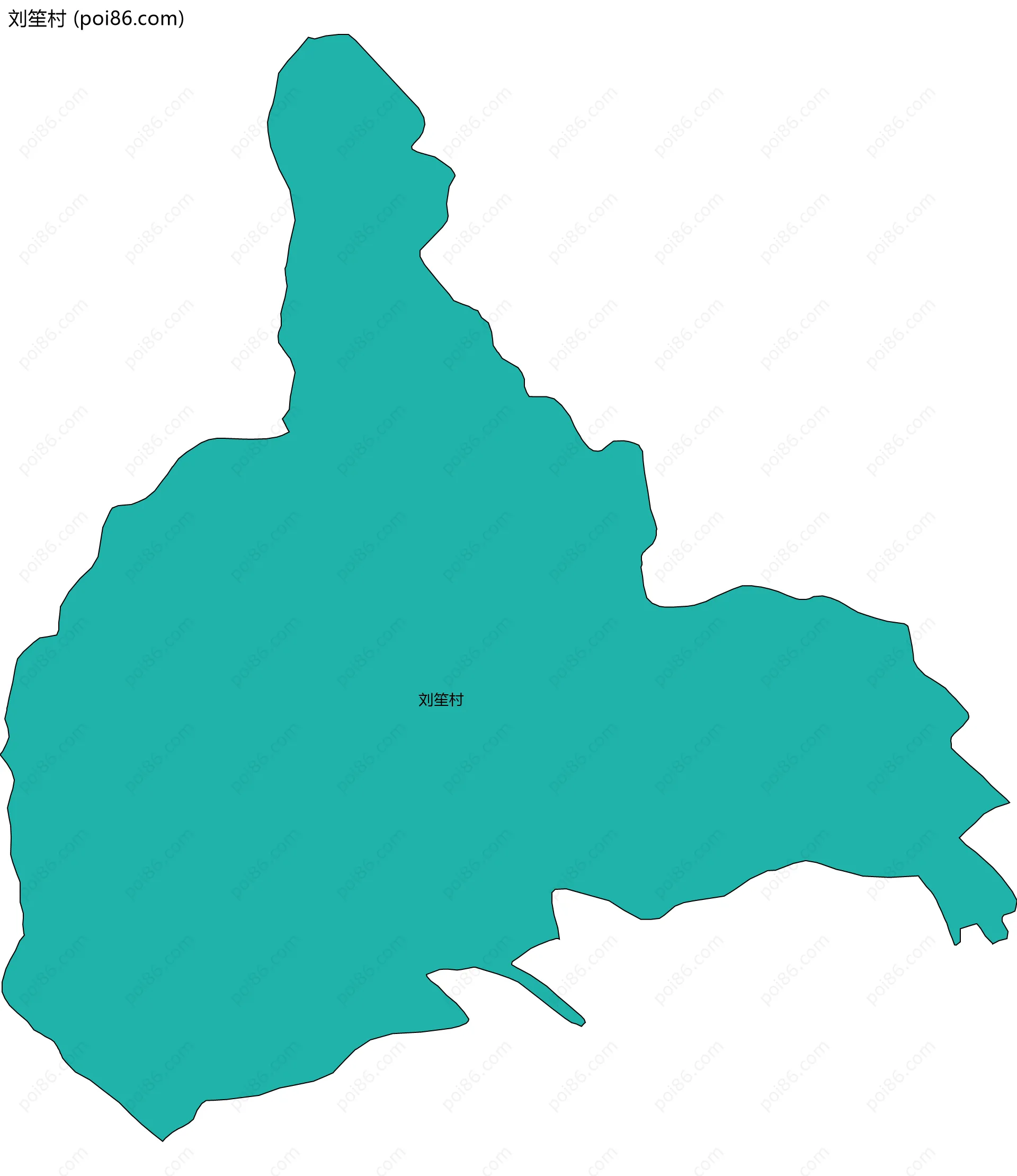 刘笙村边界地图