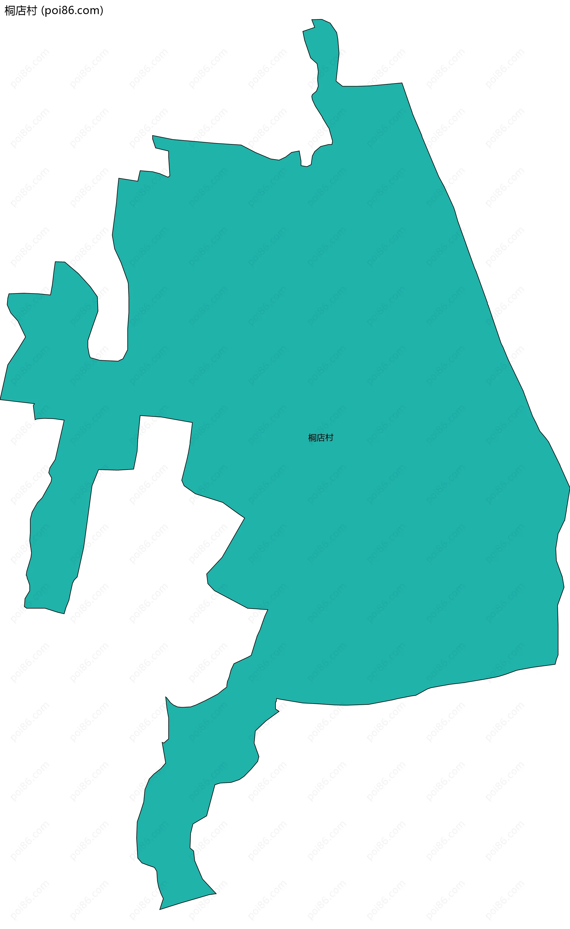 桐店村边界地图