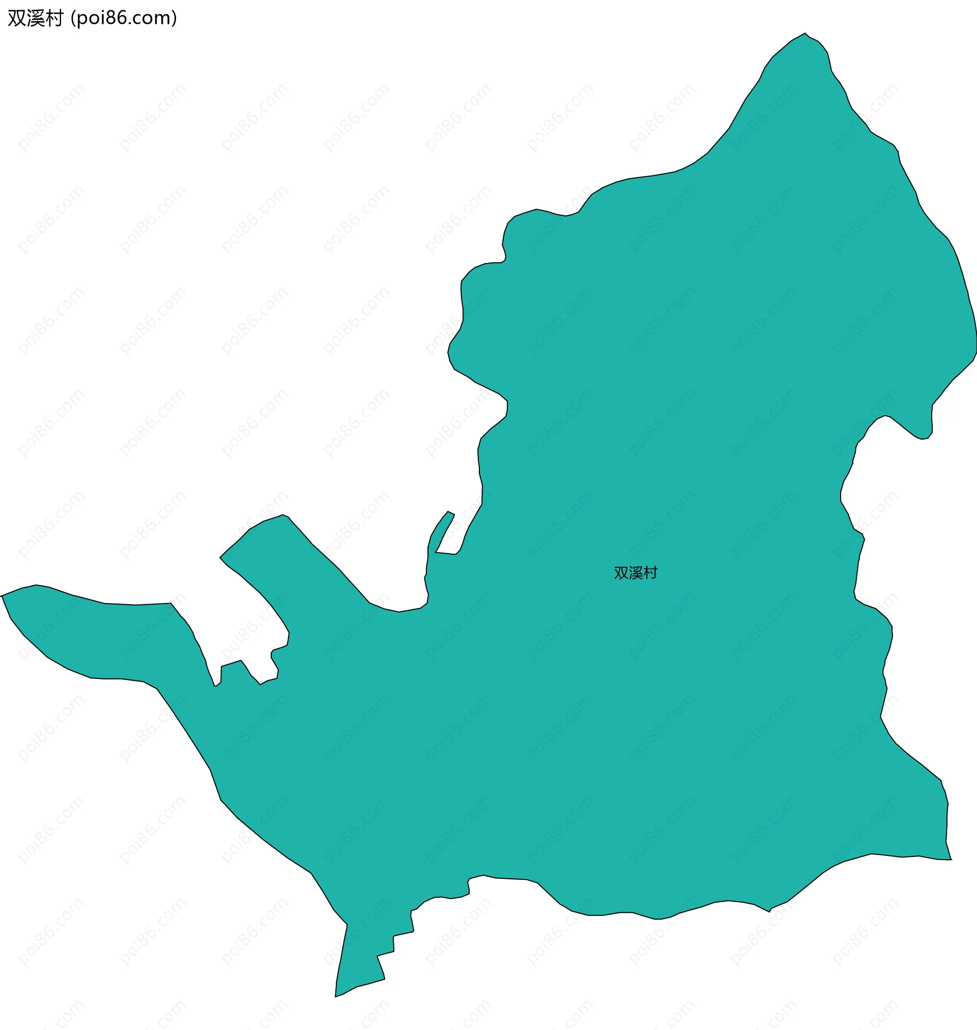 双溪村边界地图