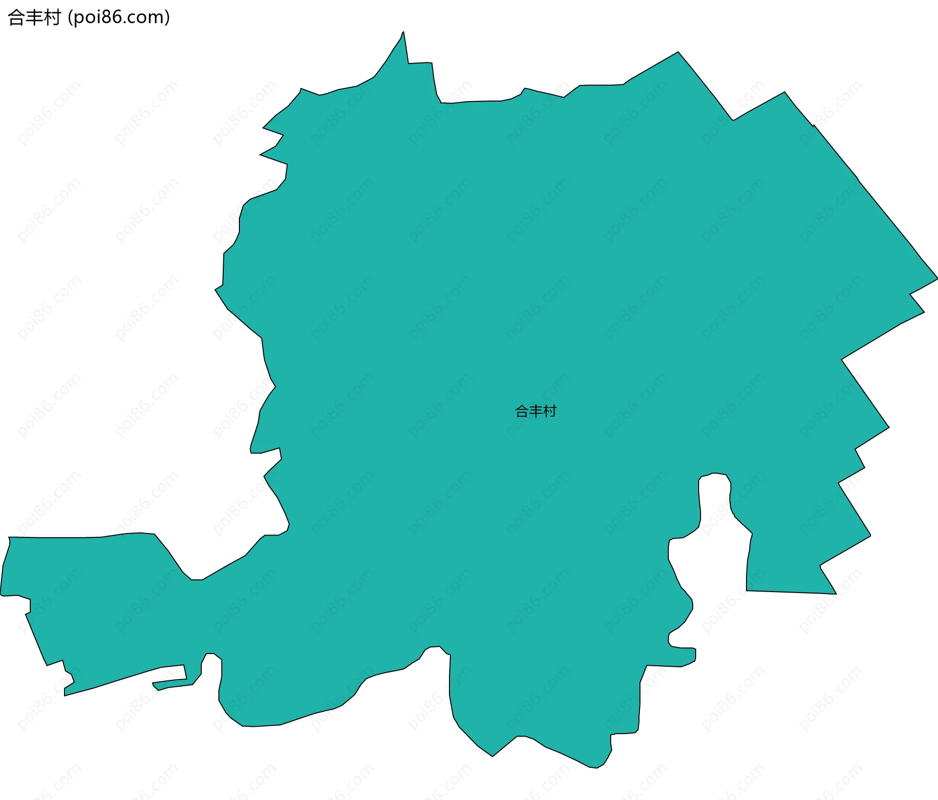 合丰村边界地图
