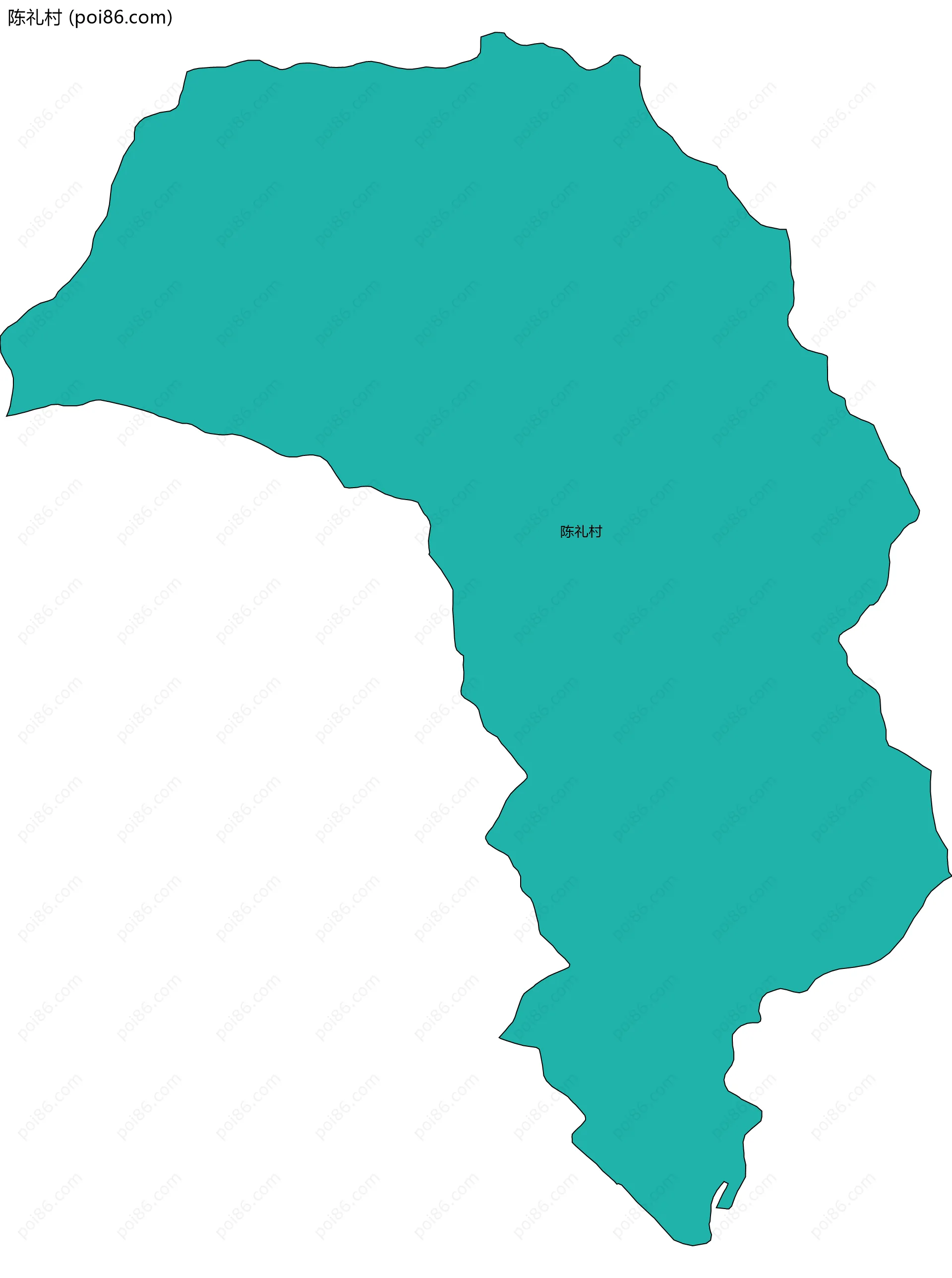 陈礼村边界地图