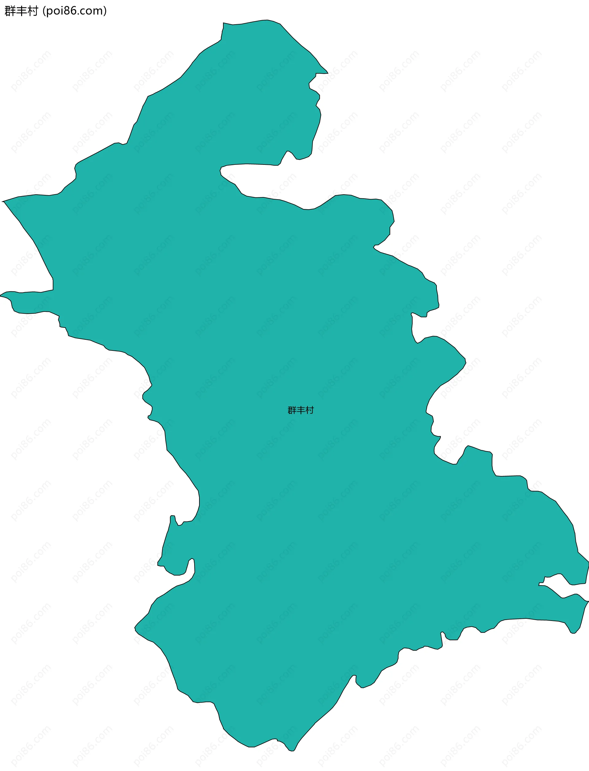 群丰村边界地图